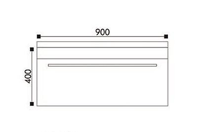 Bathroom Furniture Set T900 - light oak - with mirror and wall mounted cabinet optional
