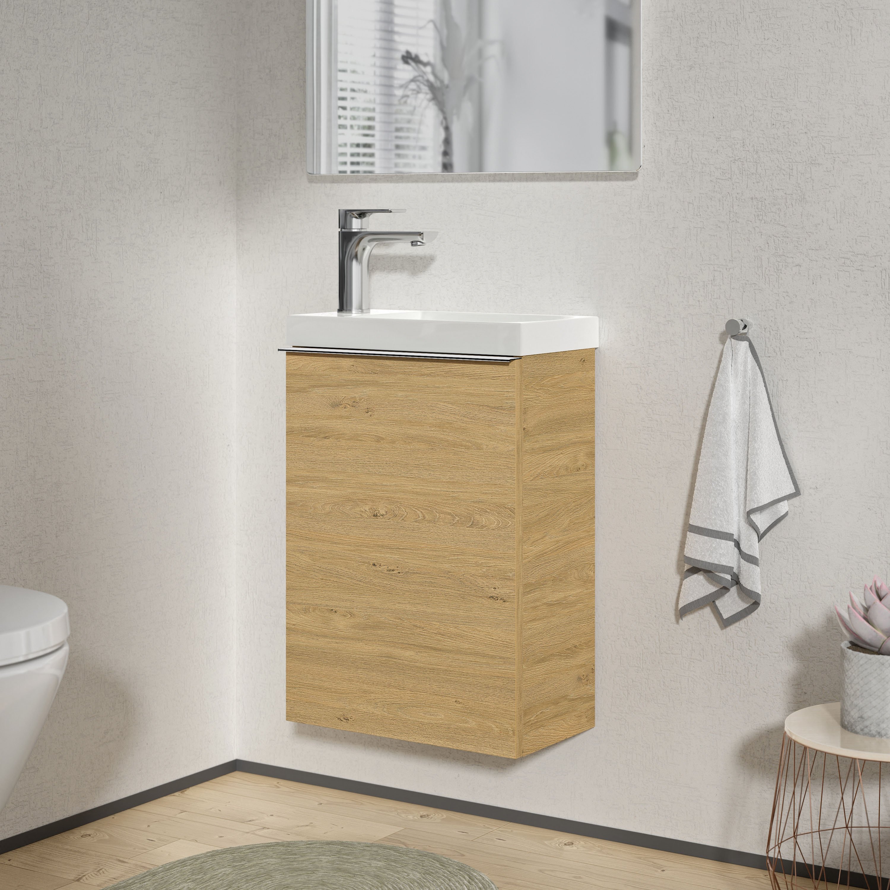 Mobiletto con lavabo LAVOA 40 cm  - colore selezionabile