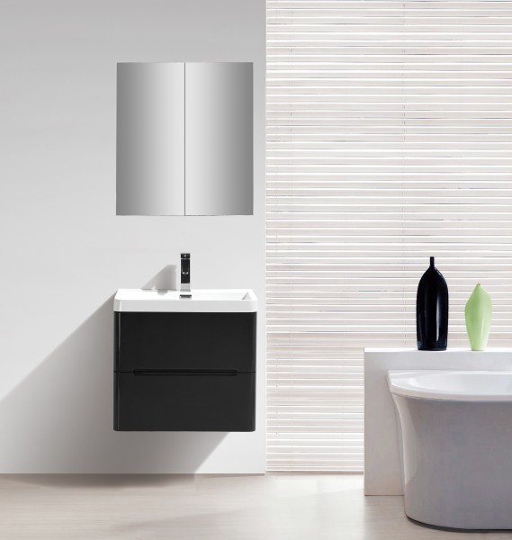 Aluminium mirror cabinet Multy BS60 - width 60cm