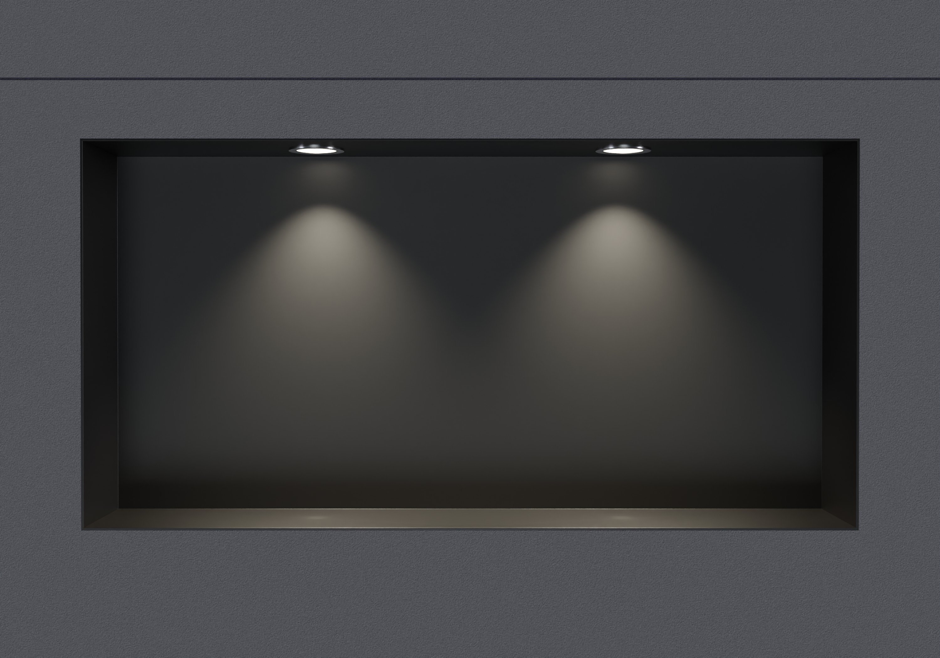 Nis badkamer rvs NT206010X randloos met LED spot - 20 x 60 x 10 cm (H x B x D) - Selecteerbare kleur