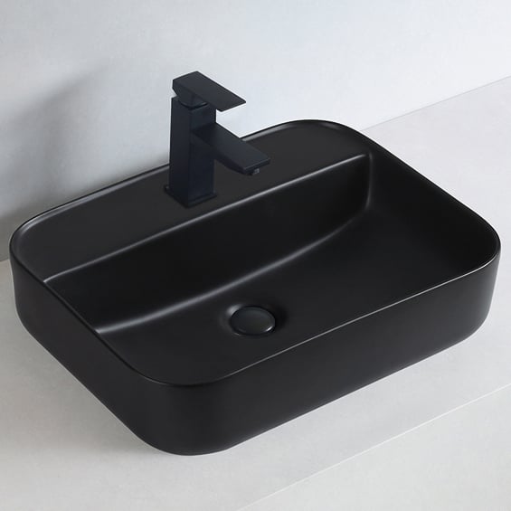 Wastafel KW8085 - Sanitair keramiek - Rechthoekig - 50 x 40 x 13 cm
