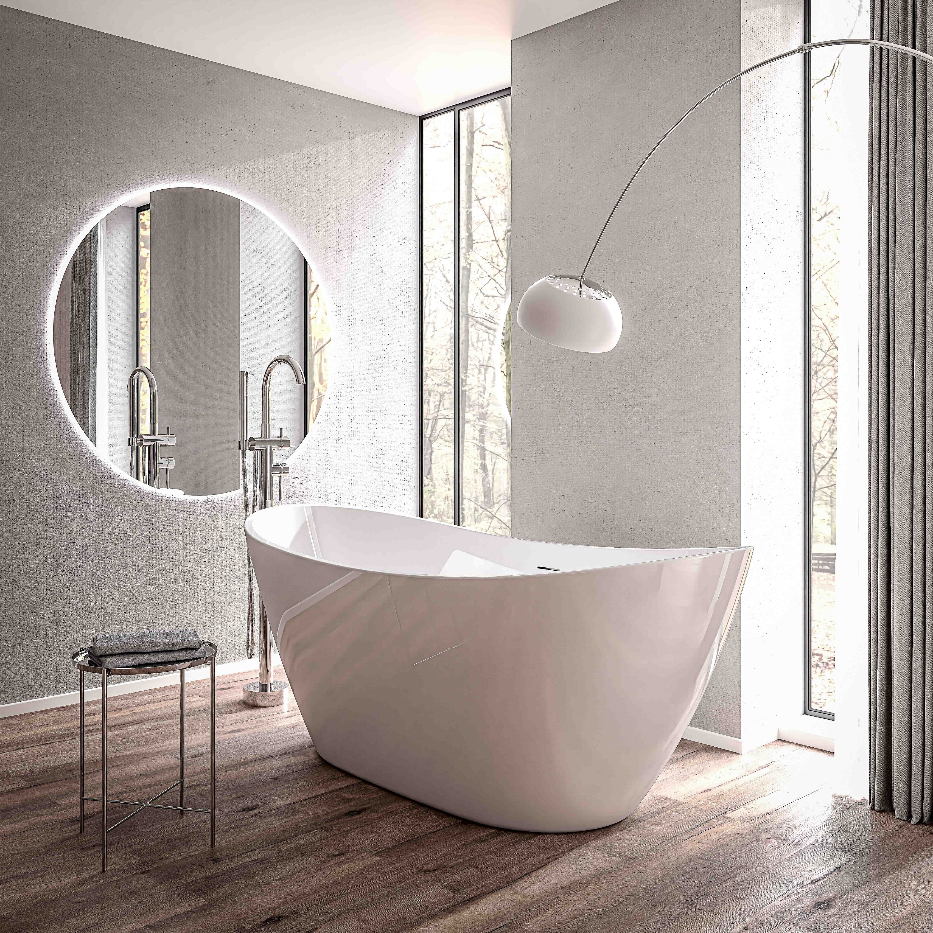 Freestanding Bathtub BELLAGIO 2.0 acrylic - selectable dimensions and colour