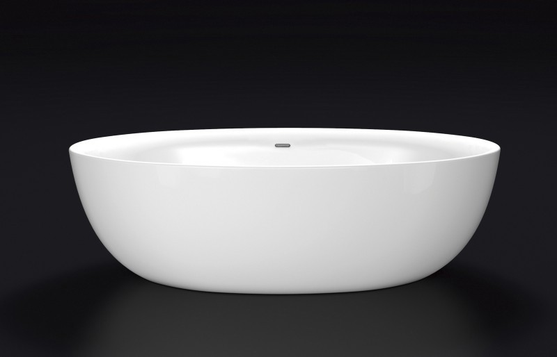 Vrijstaand bad TERRA acryl - 186 x 88 cm - Accessoires optioneel