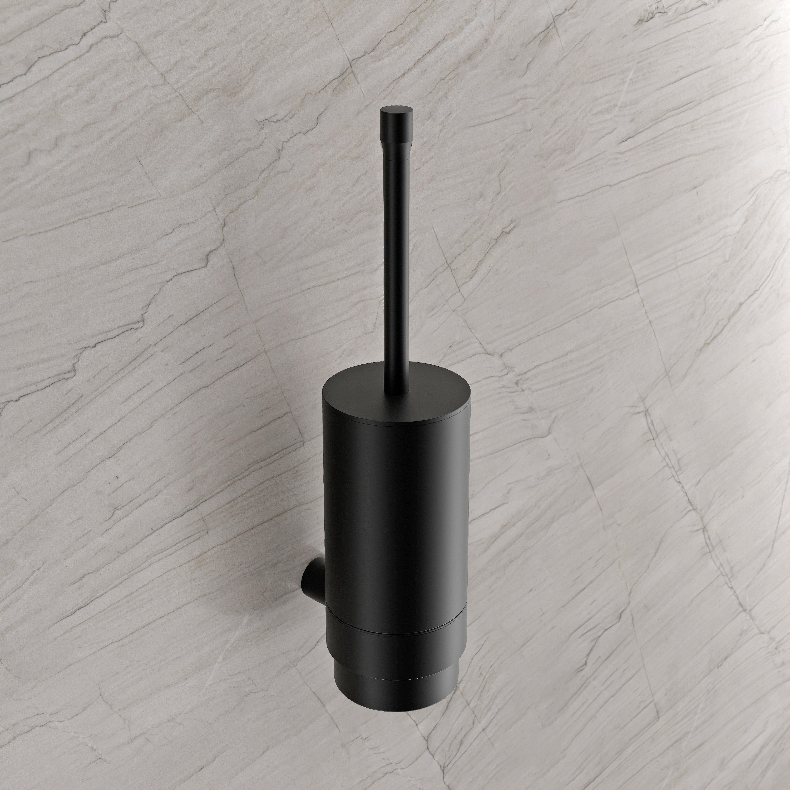 Toiletborstelset OLA - Keramiek / Roestvrij staal / Siliconen - ca. 9,5 x 12,6 x 38 cm