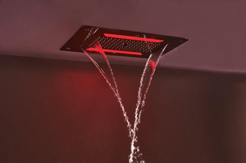 XXL rain shower stainless steel shower head DPG5030 - 70x38cm - ceiling installation