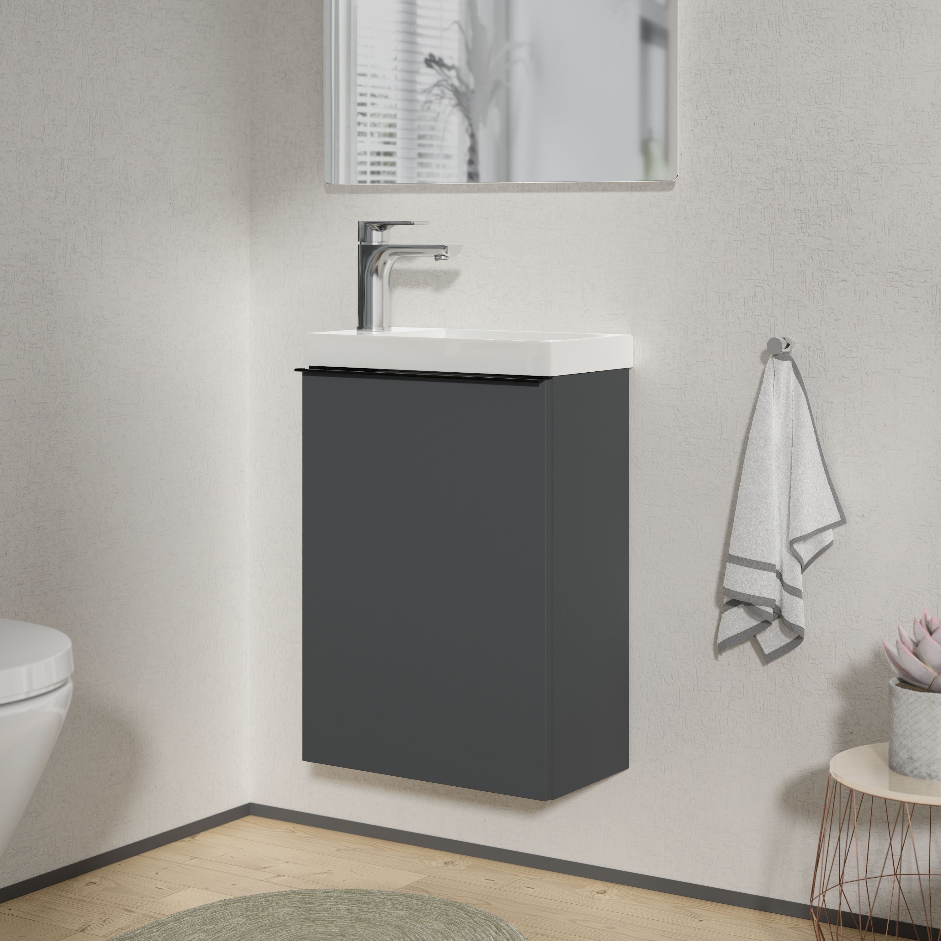 Wastafelonderbouw LAVOA 40 cm met wastafel - kleur selecteerbaar