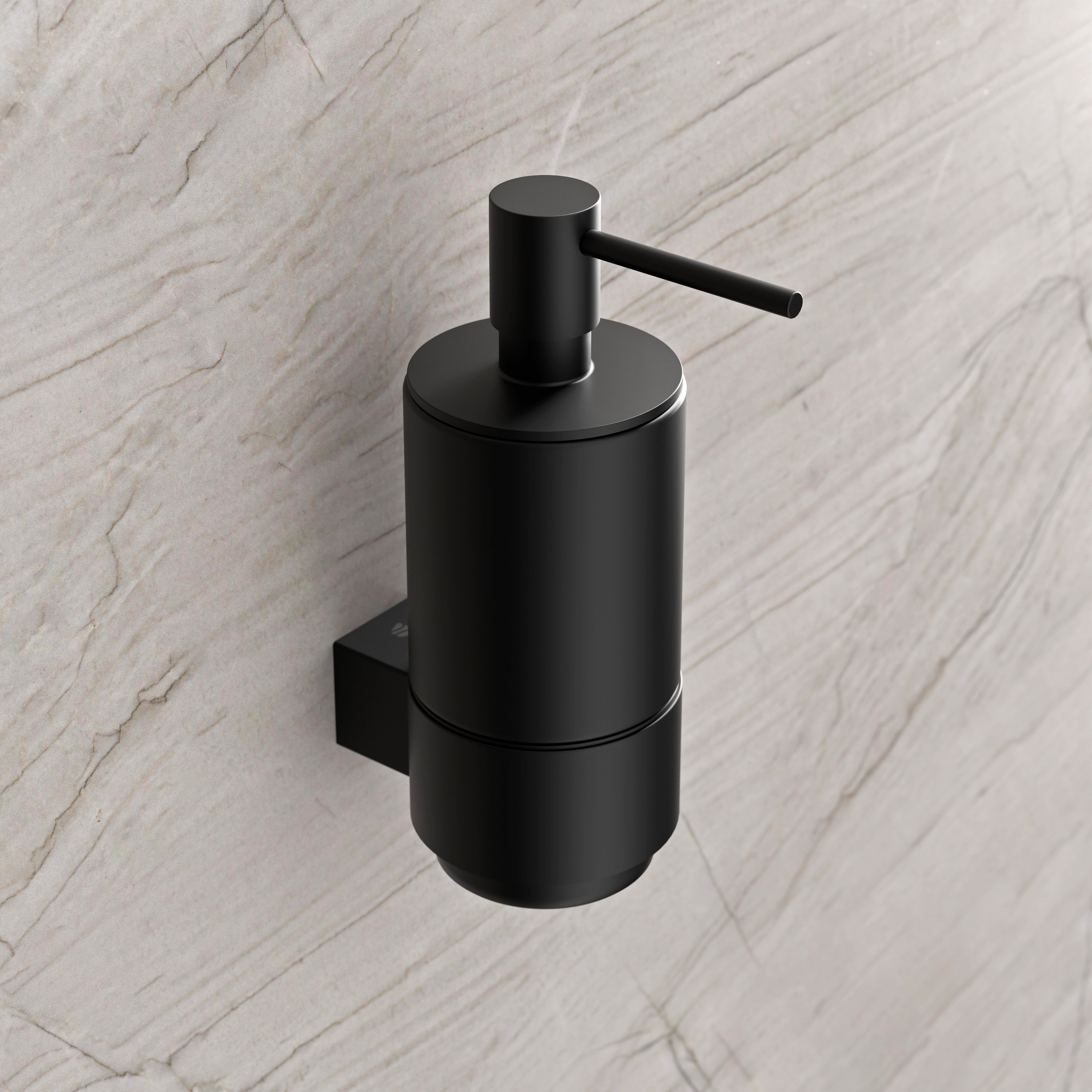 Soap dispenser OLA - Ceramic / Stainless steel - approx. 10 x 9.5 cm