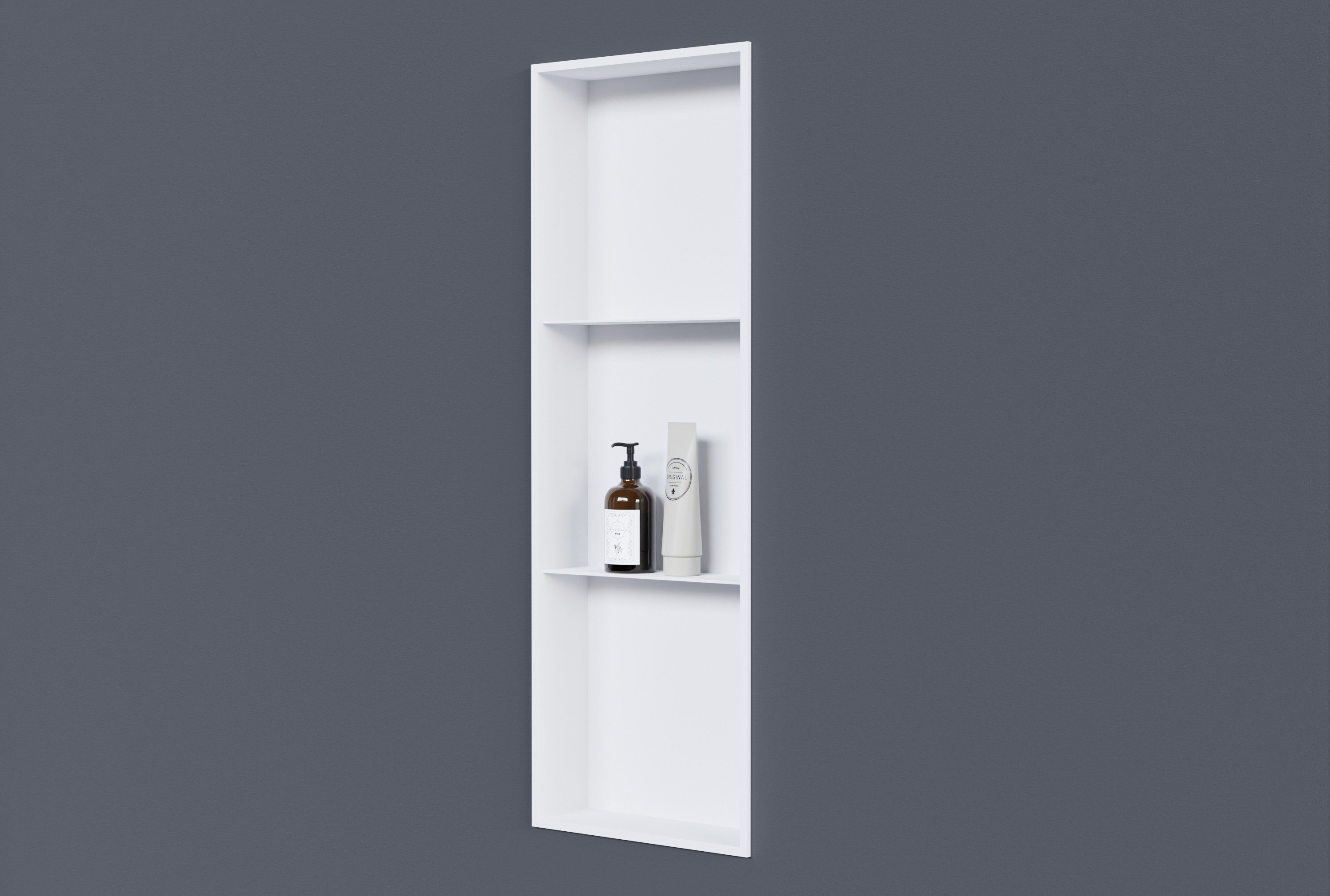 Półka wnękowa NT309010X -  stal nierdzewna - 30 x 90 x 10 cm (szer. x wys. x gł.) - różne kolory