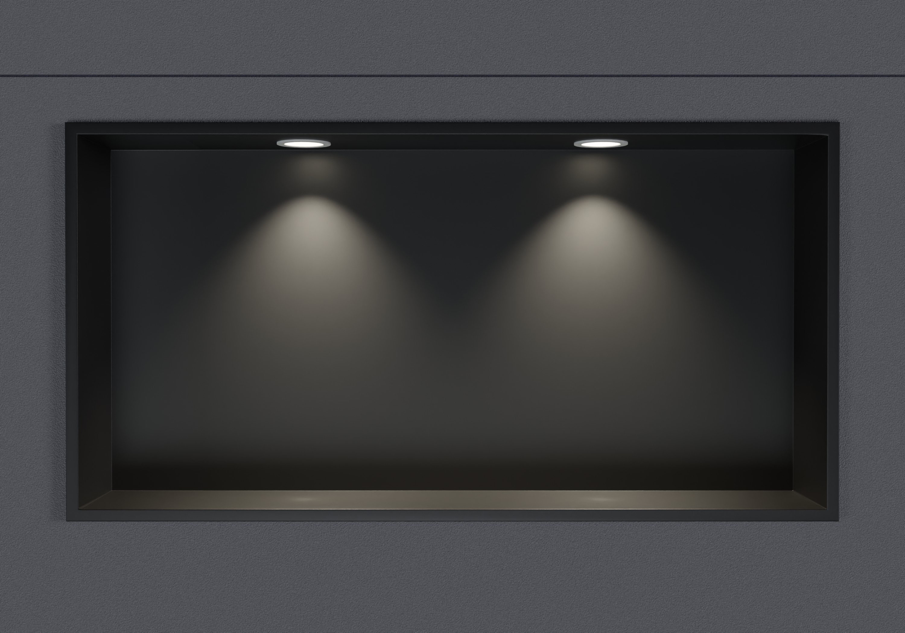 Nis badkamer rvs NT306010X met LED-verlichting - 30 x 60 x 10 cm (H x B x D) - Selecteerbare kleur