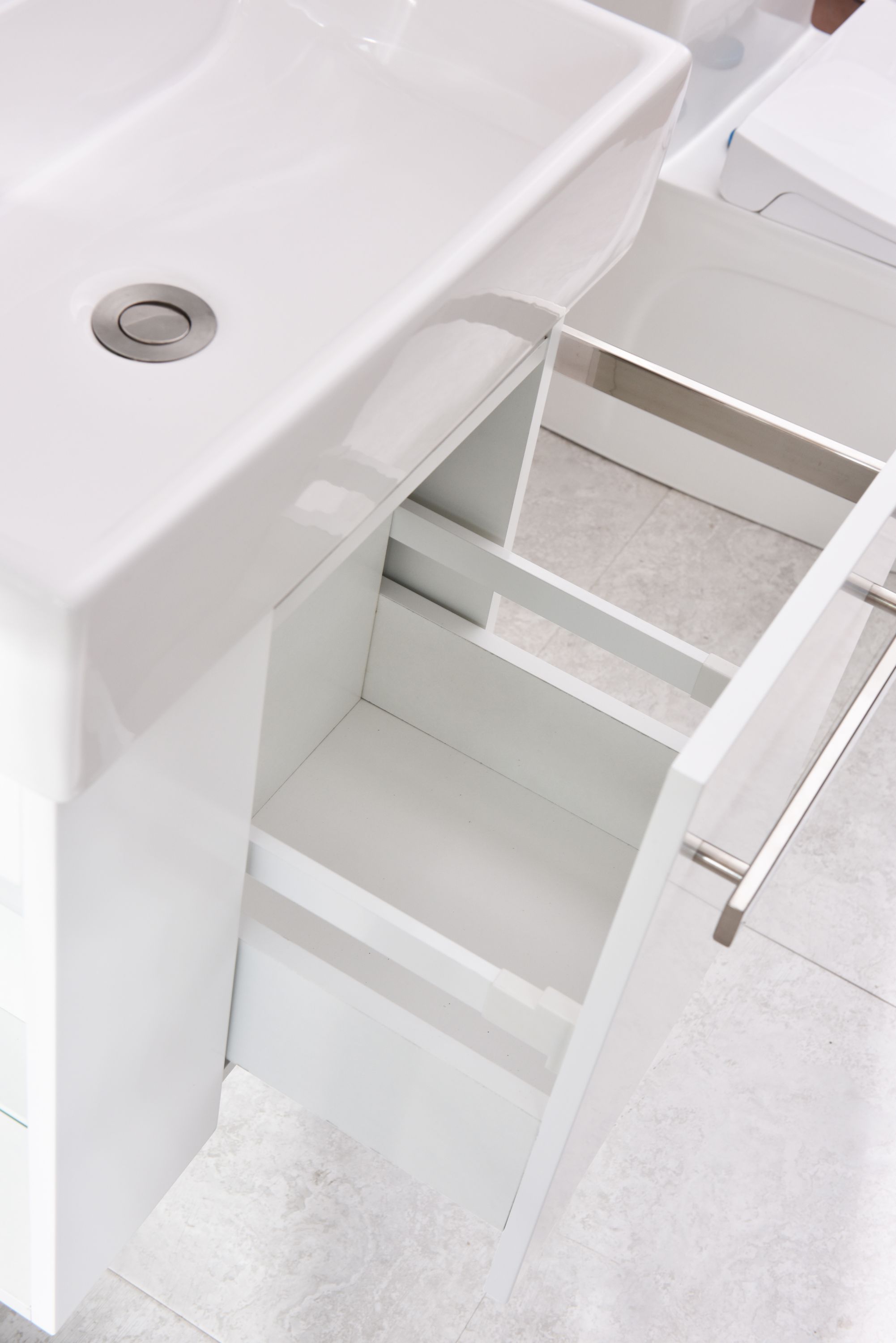 Bathroom furniture set Compact 500 for guest WC with washbasin - colour selectable Bathroom furniture set Compact 500 for guest WC with washbasin - colour selectable