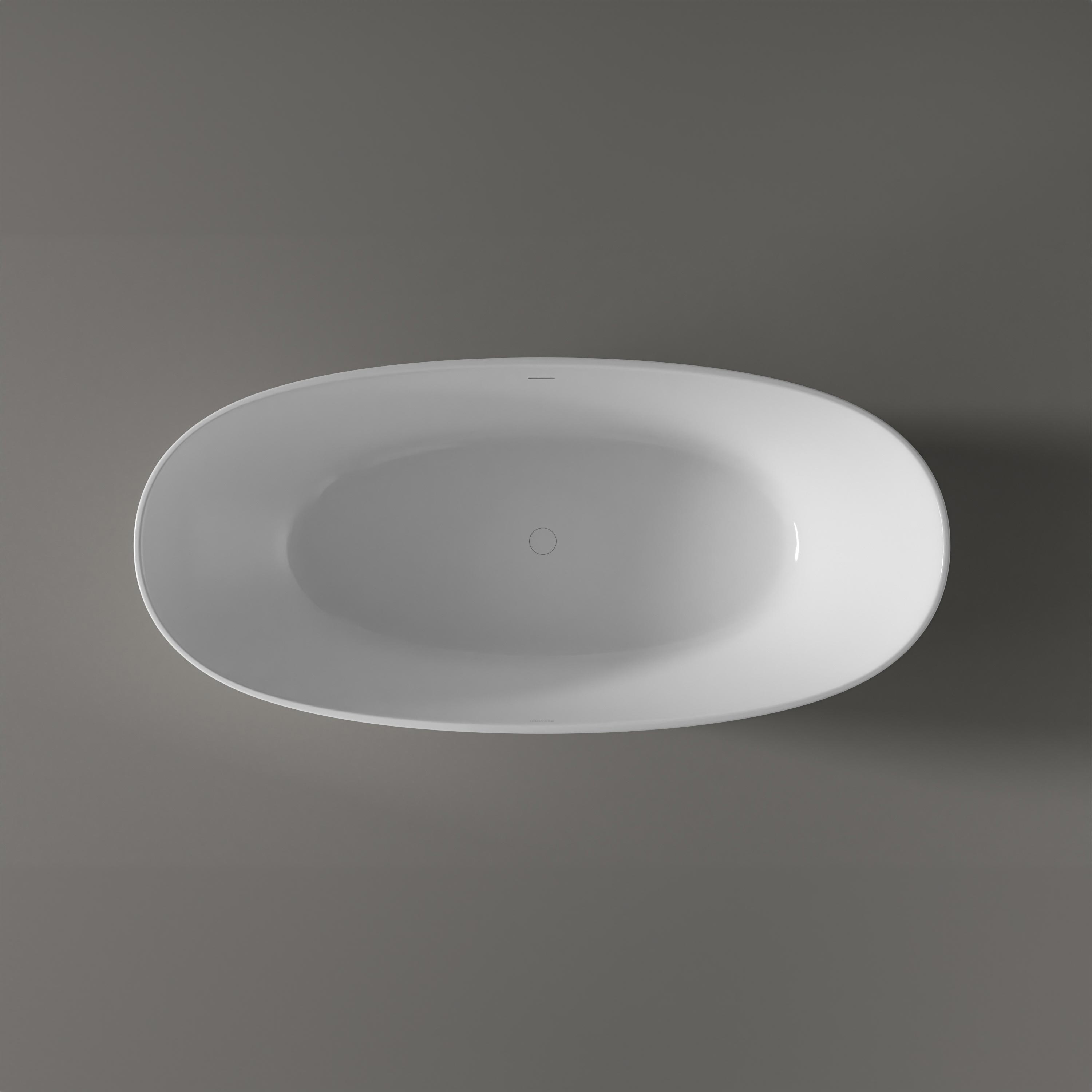 Freestanding bathtub HAWAII STONE - 180 x 85 cm - Mineral Cast Freestanding bathtub HAWAII STONE - 180 x 85 cm - Mineral Cast