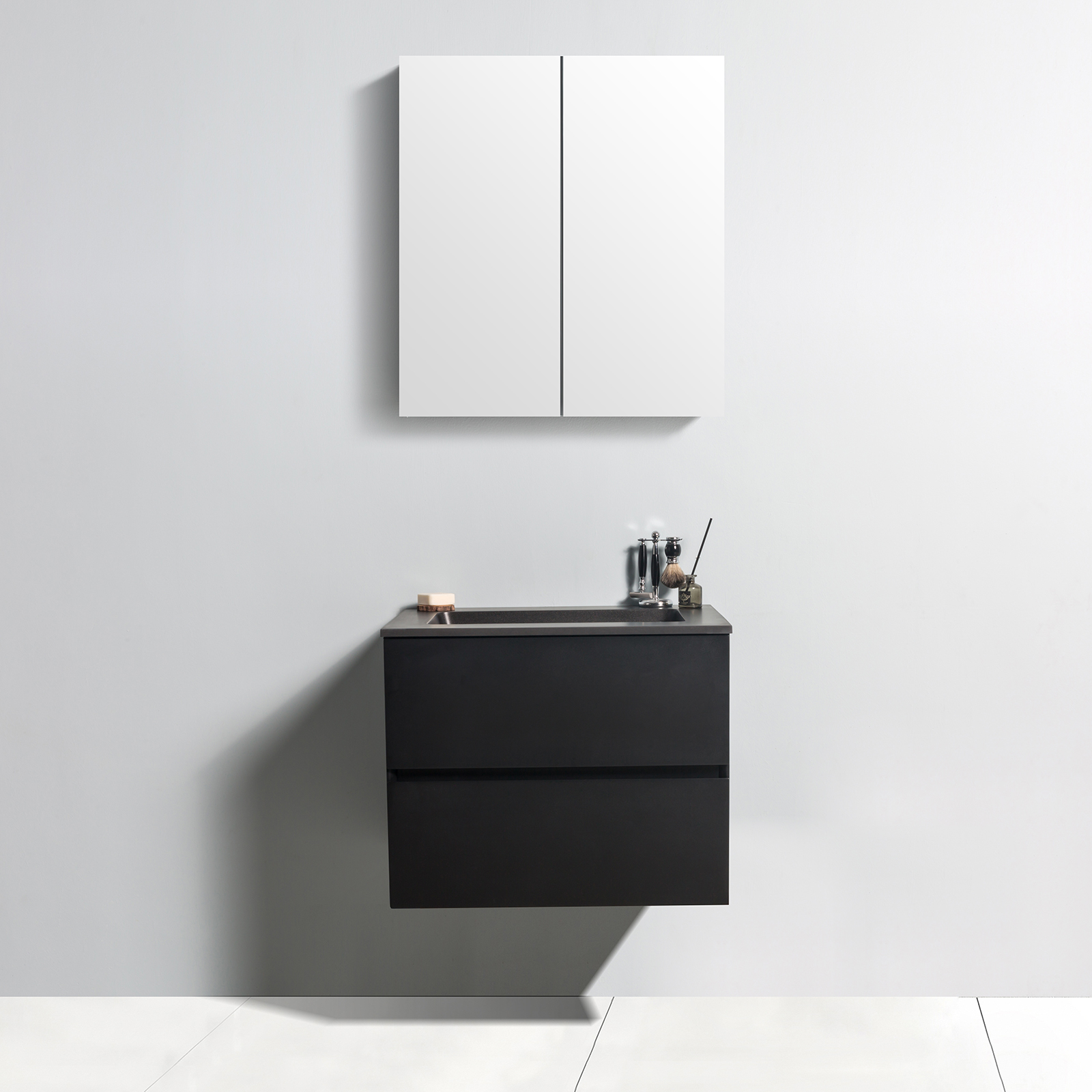 Conjunto de muebles de cuarto de baño EDGE 650  con lavabo - color a elegir