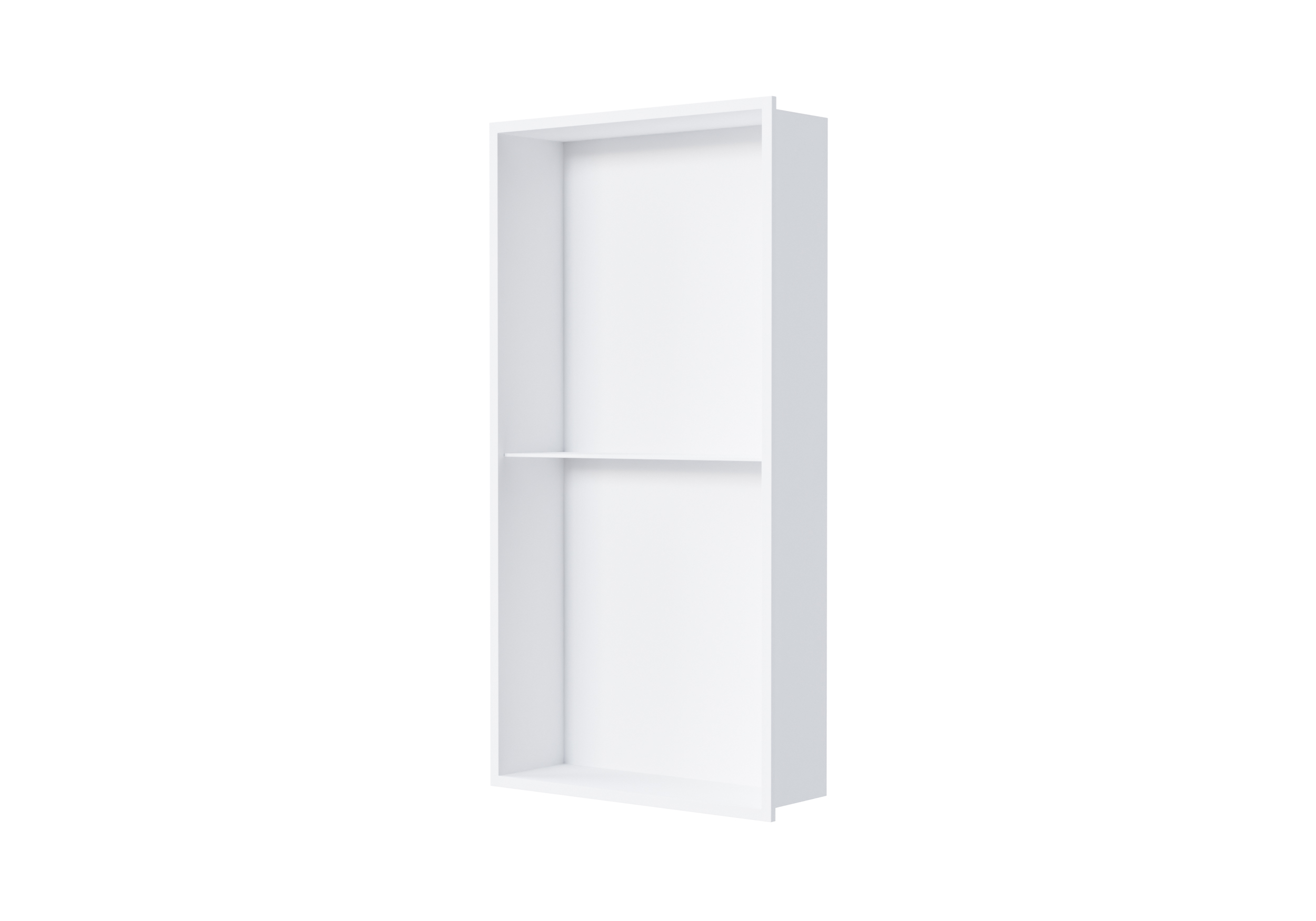 Väggnisch i rostfritt stål NT306010X med hylla - 30 x 60 x 10 cm (B x H x D) - färg valbar Väggnisch i rostfritt stål NT306010X med hylla - 30 x 60 x 10 cm (B x H x D) - färg valbar