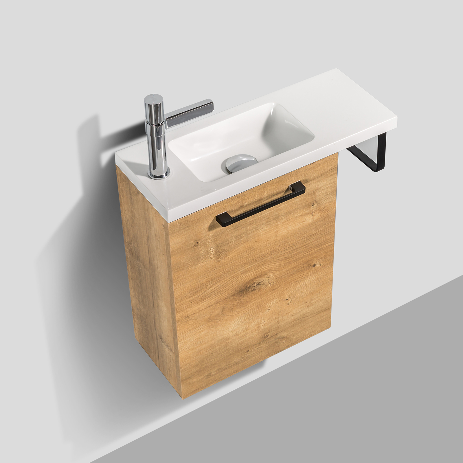 Set di mobili da bagno TABLO 400 per WC ospiti con lavabo - colore selezionabile Set di mobili da bagno TABLO 400 per WC ospiti con lavabo - colore selezionabile