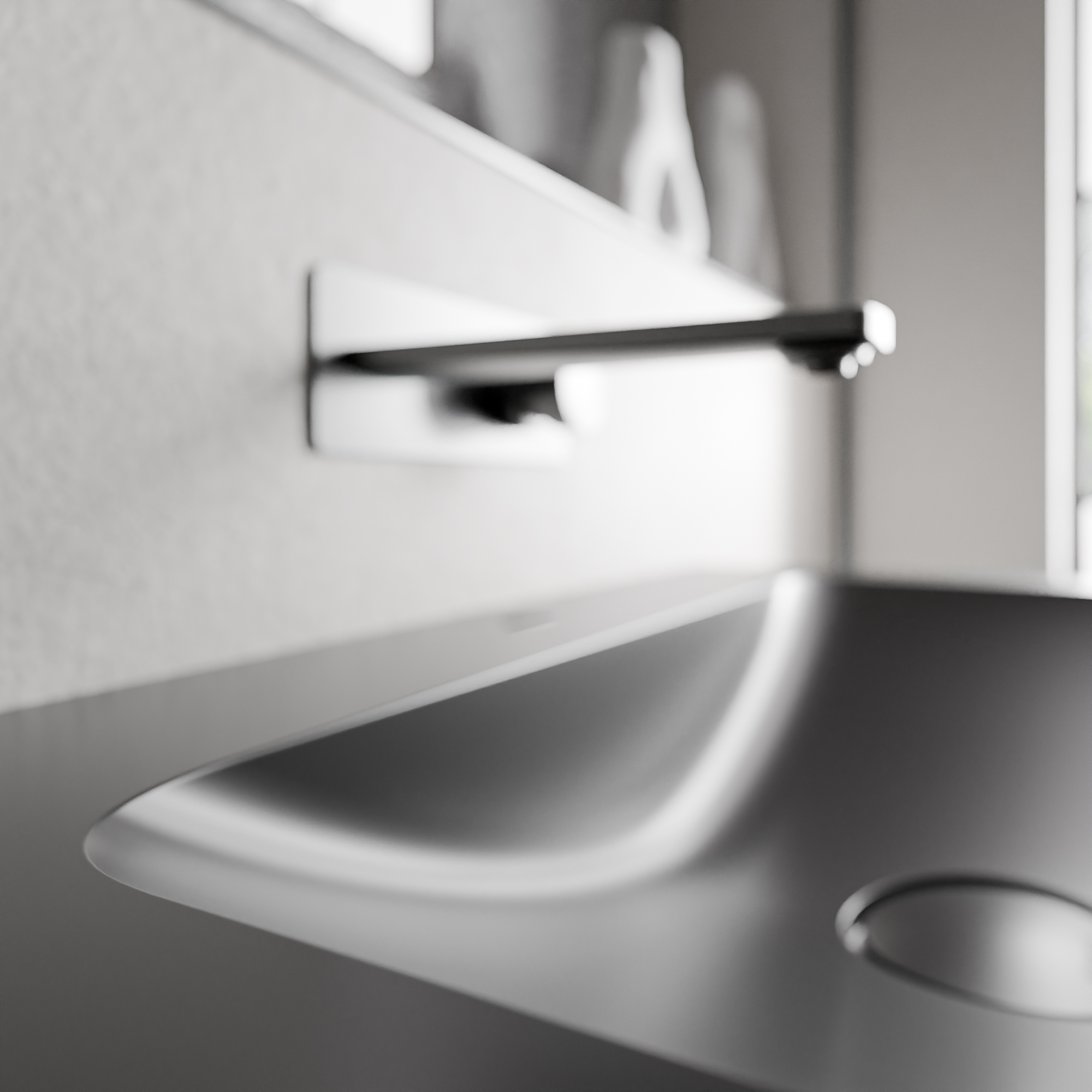 Mobiletto AVA 80 cm con lavabo in mineralguss CREAM - colore selezionabile Mobiletto AVA 80 cm con lavabo in mineralguss CREAM - colore selezionabile