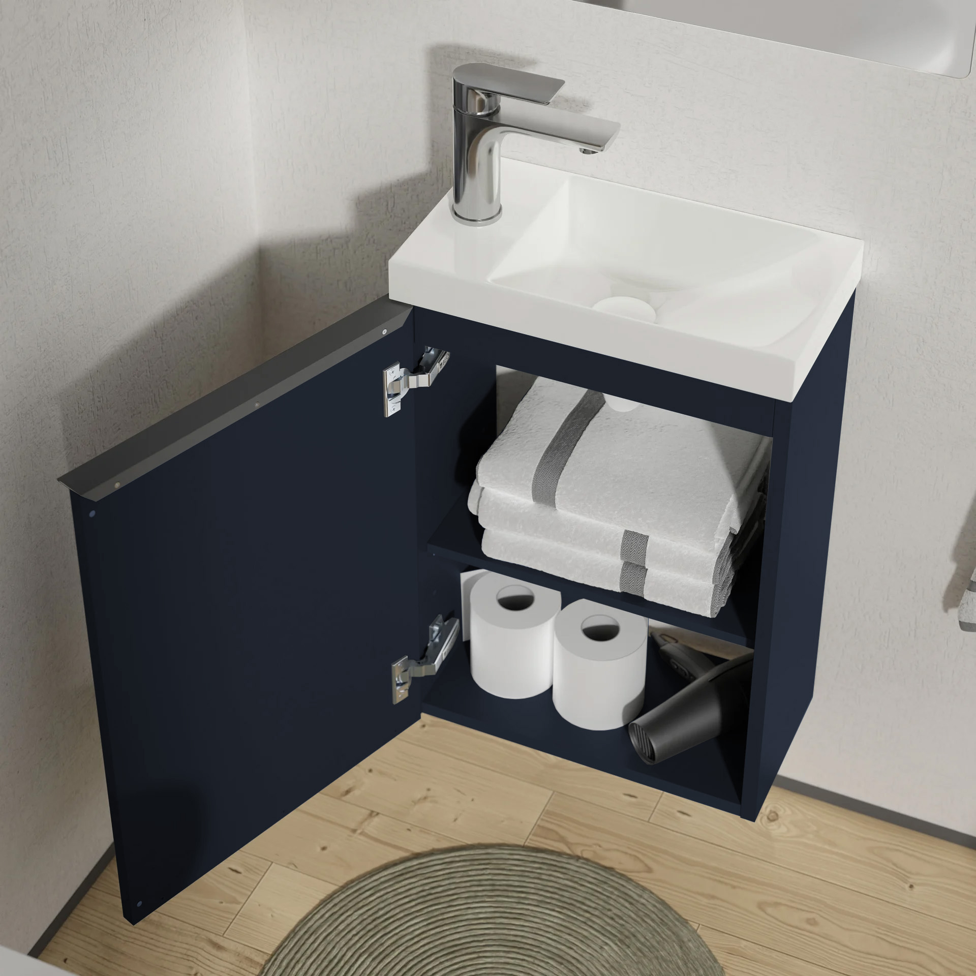 Móvel de casa de banho LAVOA 40 cm com lavatório - cor selecionável 168943