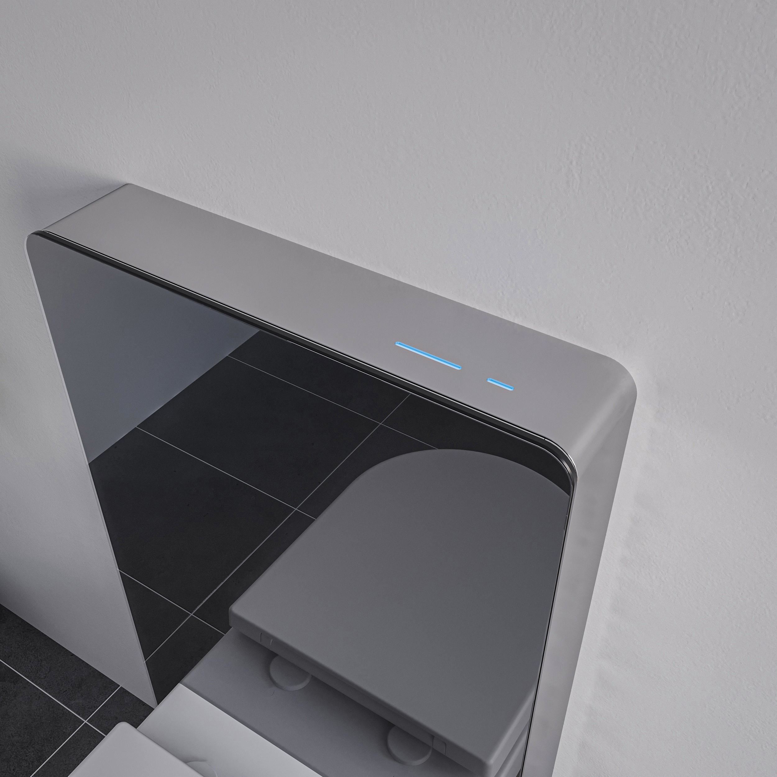 Modulo sanitario 805S con sensore per WC sospeso - Nero 16713