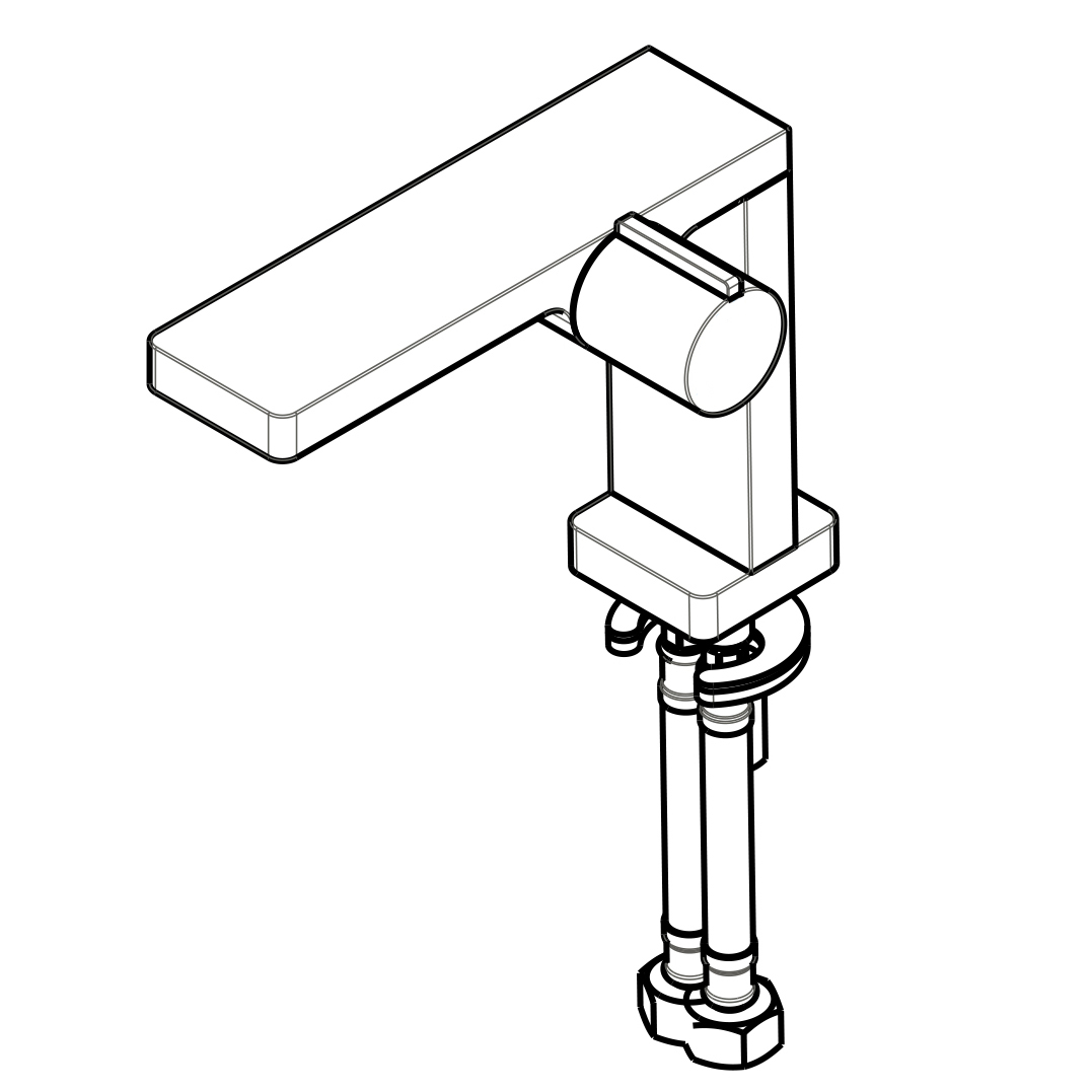 Grifo mezclador para lavabo NT3110C - acabado cromado Grifo mezclador para lavabo NT3110C - acabado cromado