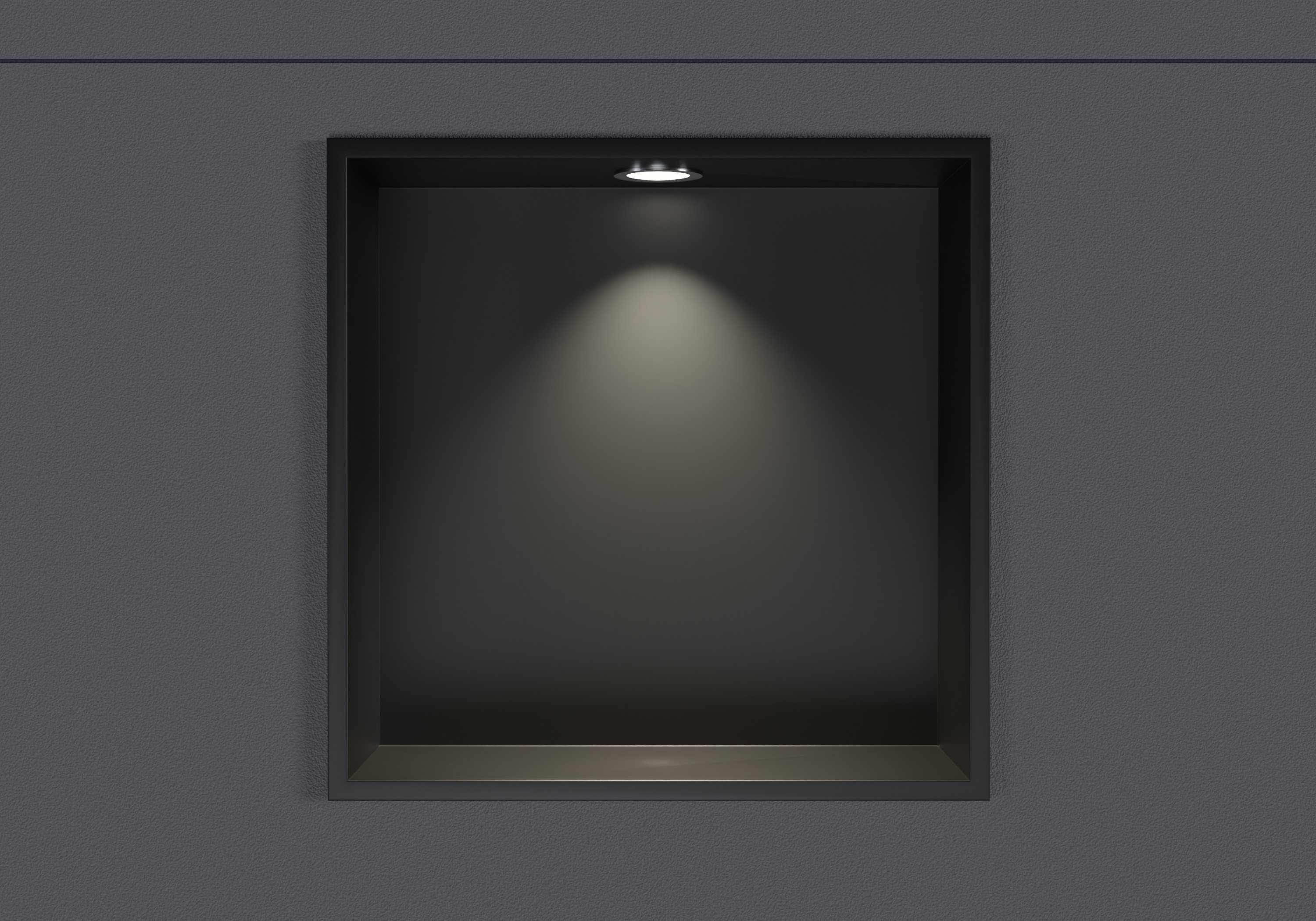 Hornacina e em aço inoxidável NT203010X com spot LED - 20 x 30 x 10 cm (A x L x P) - cor seleccionável