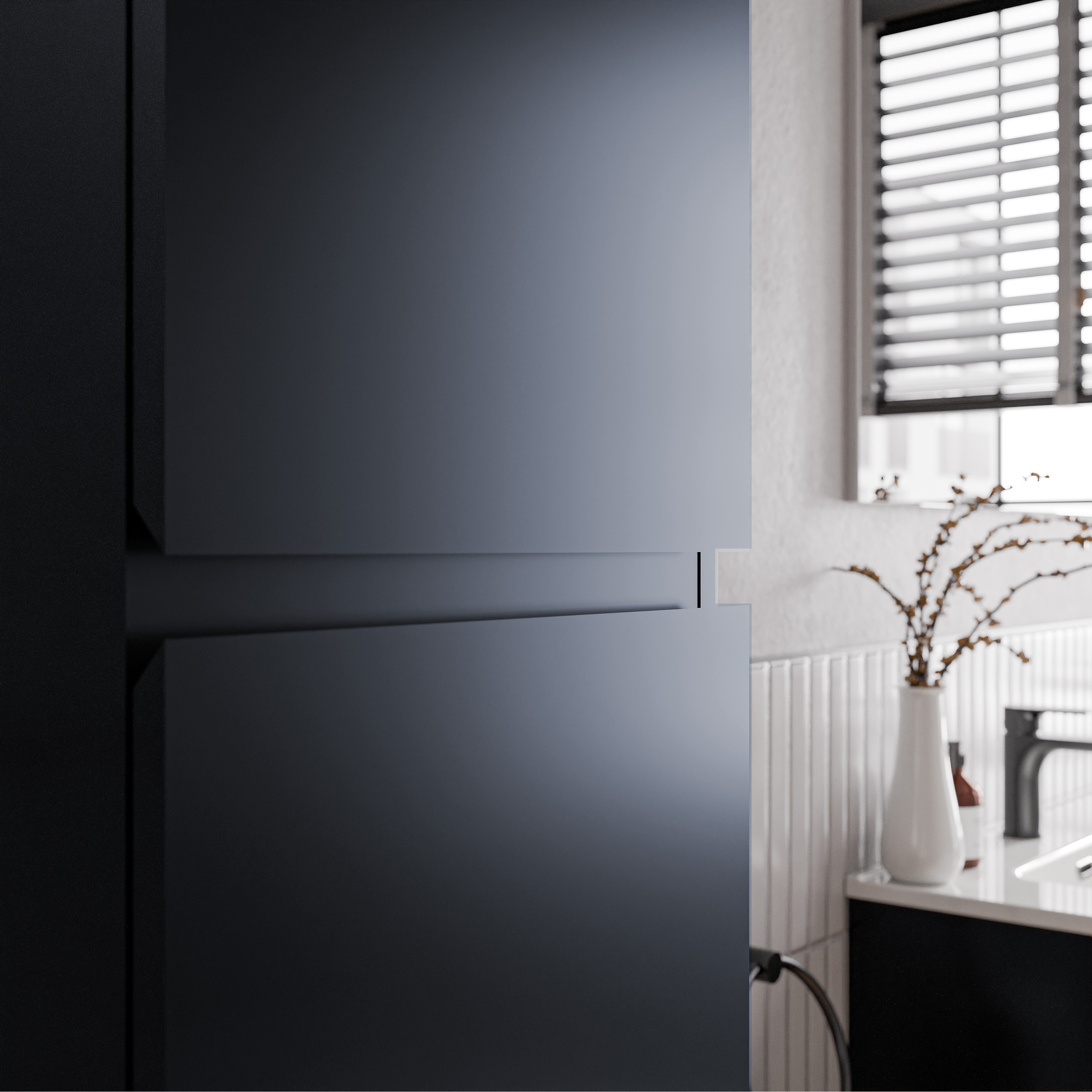 Badkamer hoge kast AVA - flexibele montage - 35 x 170 x 35cm - kleur selecteerbaar 168605