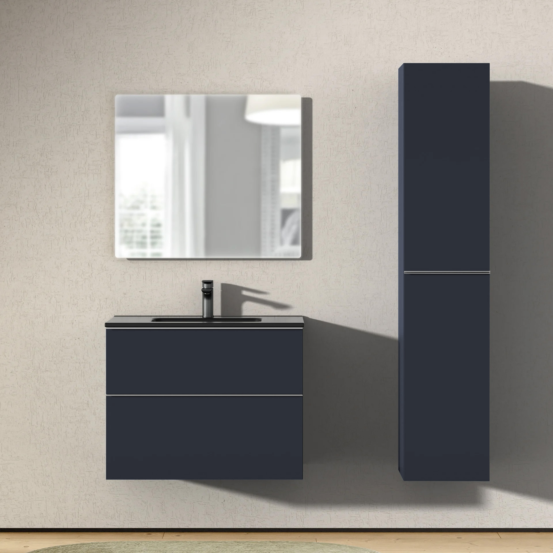 Badkamer hoge kast LAVOA - flexibele montage - 35 x 170 x 35cm - kleur selecteerbaar 168935