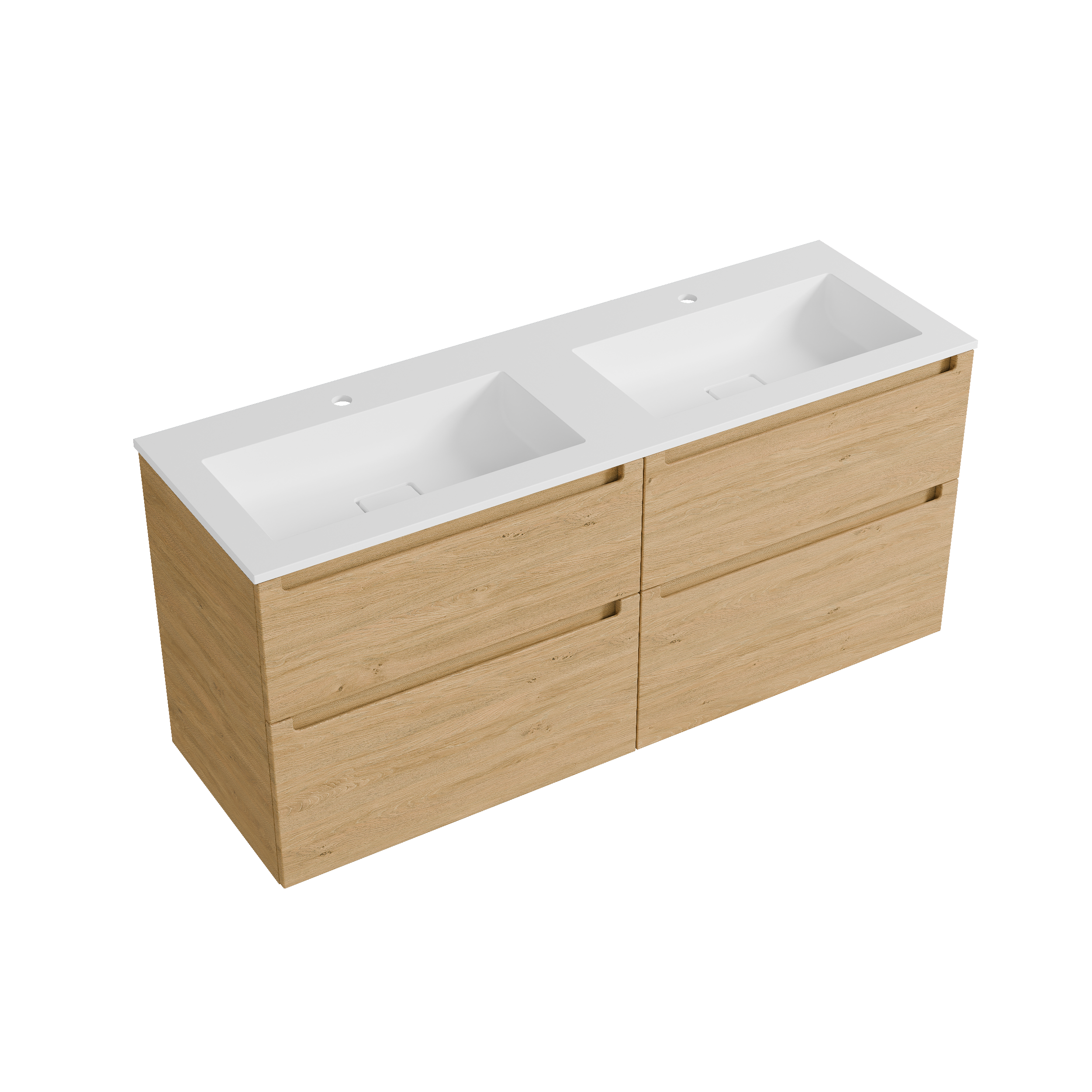 VIREO 120 cm vanity unit with BRUXELLES mineral cast washbasin - choice of colour 167156