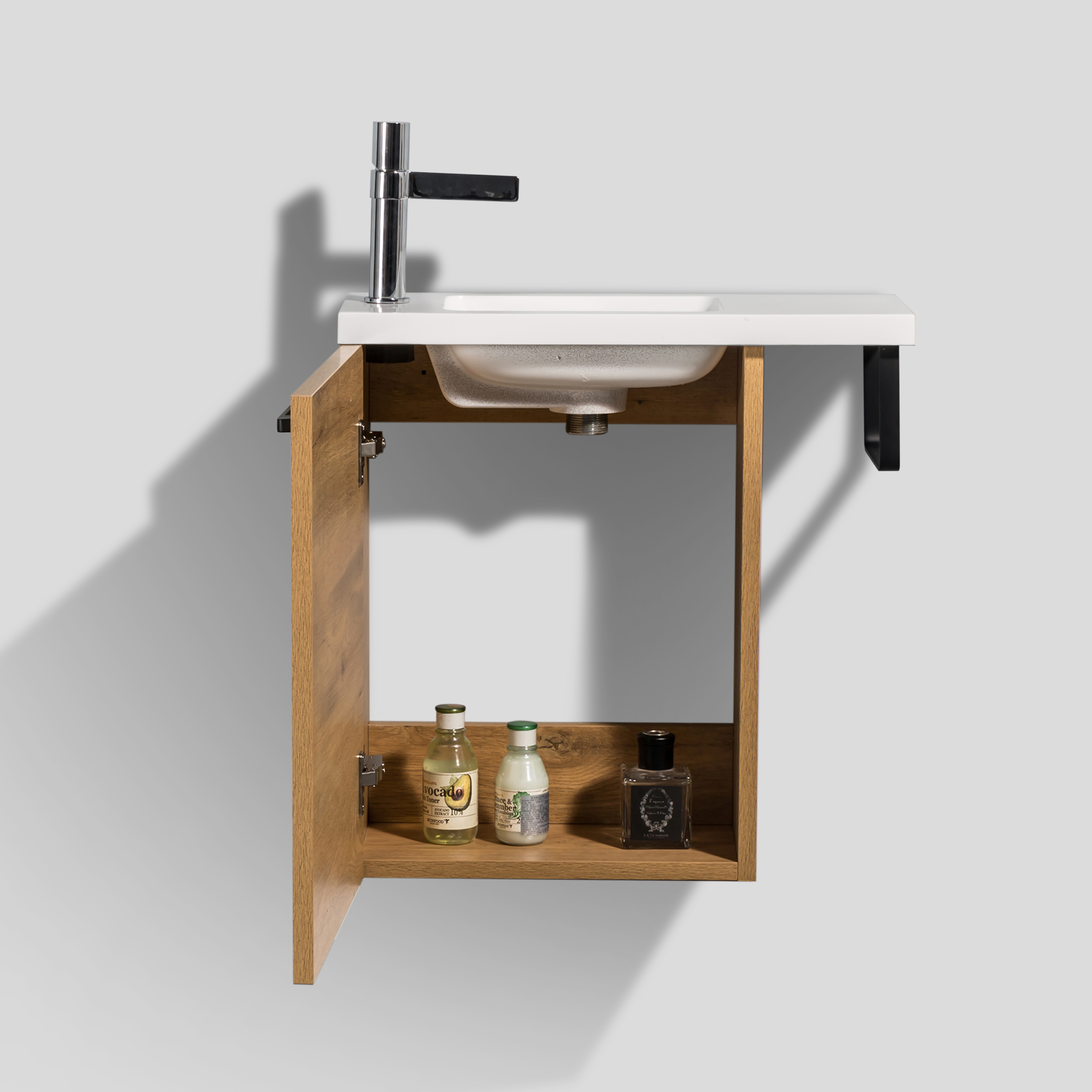Set di mobili da bagno TABLO 400 per WC ospiti con lavabo - colore selezionabile Set di mobili da bagno TABLO 400 per WC ospiti con lavabo - colore selezionabile