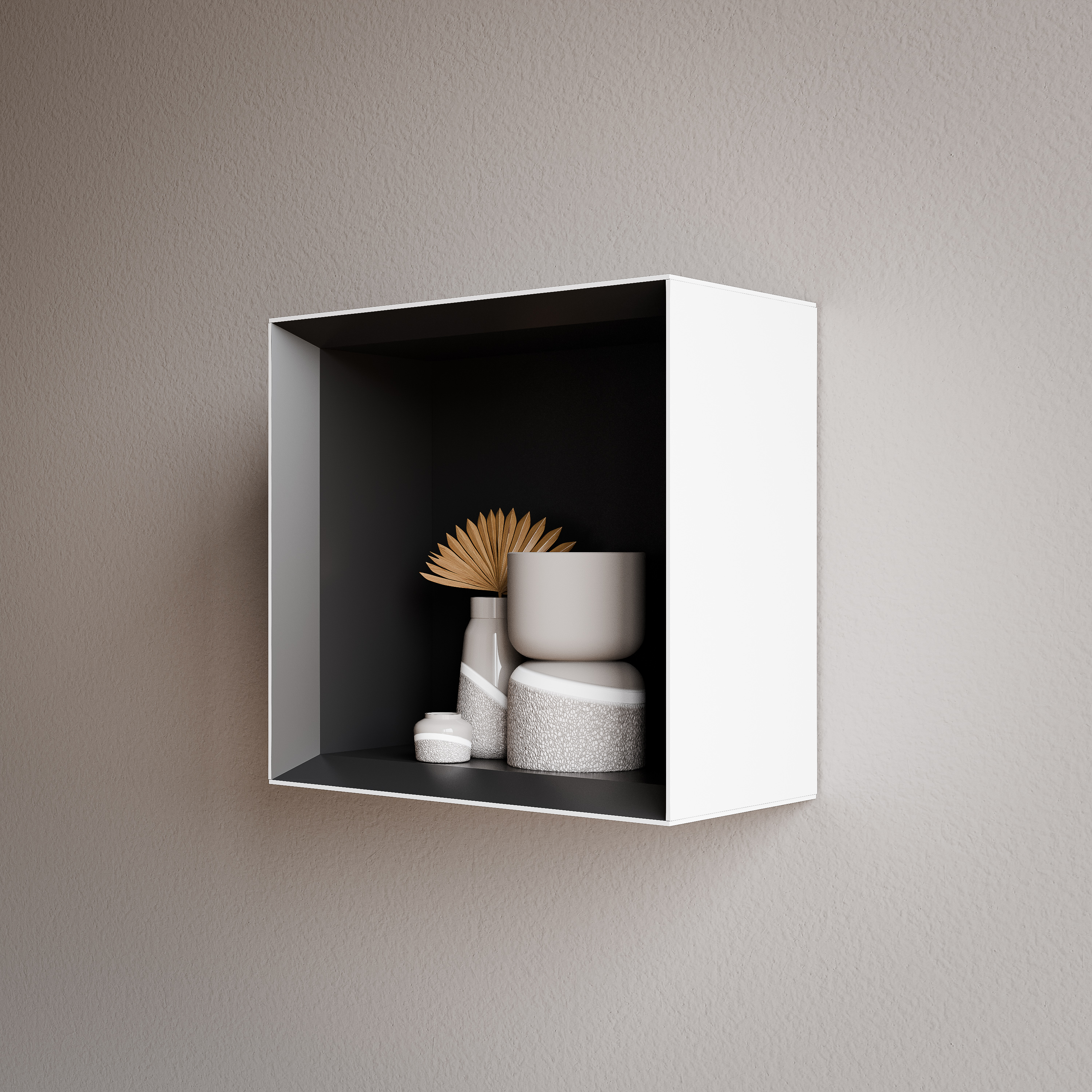 Estantería de pared ARCTIC 320 - Blanco Softtouch