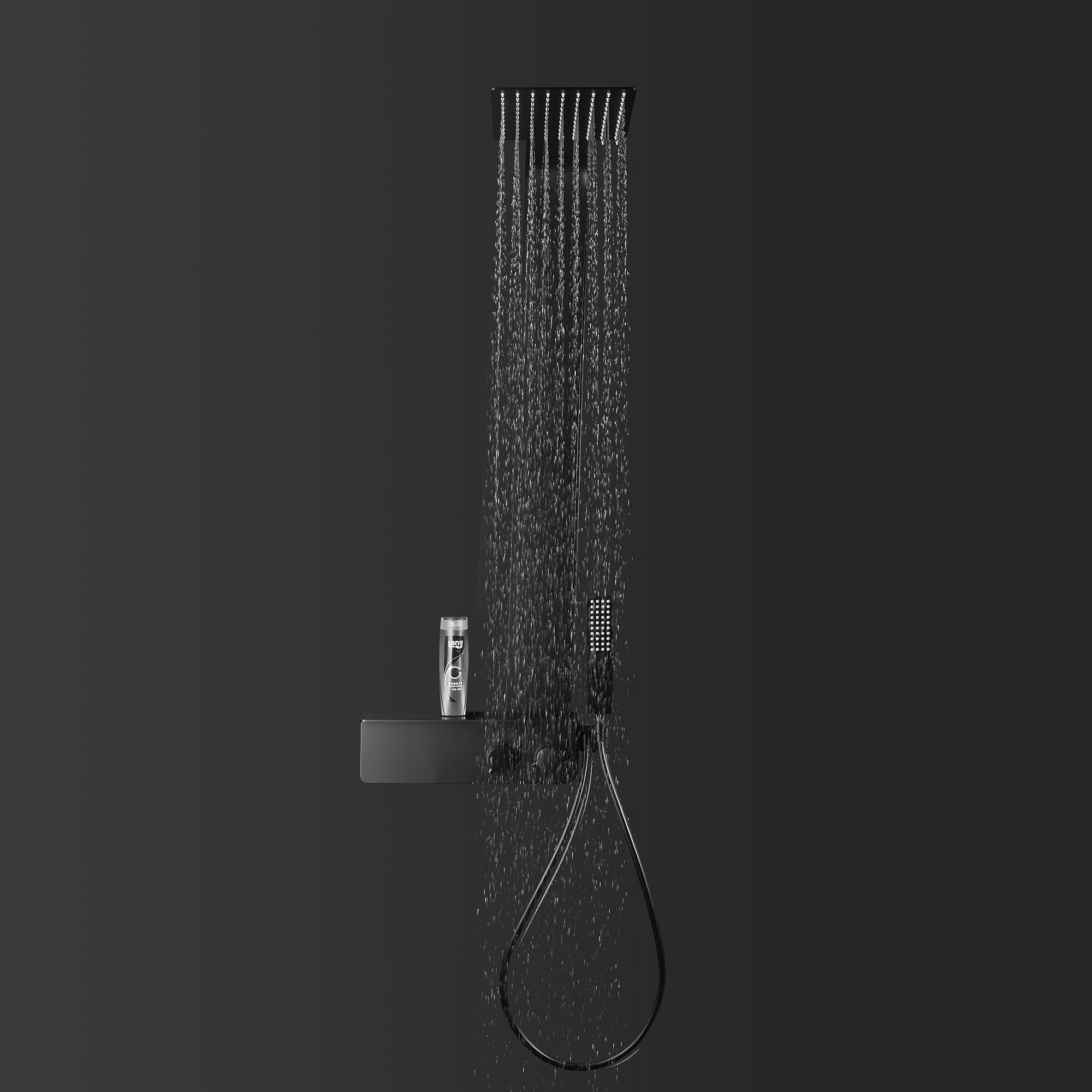 Thermostatic Shower System NT038 Pro - Made od Stainless Steel - Matt Black Finish Thermostatic Shower System NT038 Pro - Made od Stainless Steel - Matt Black Finish