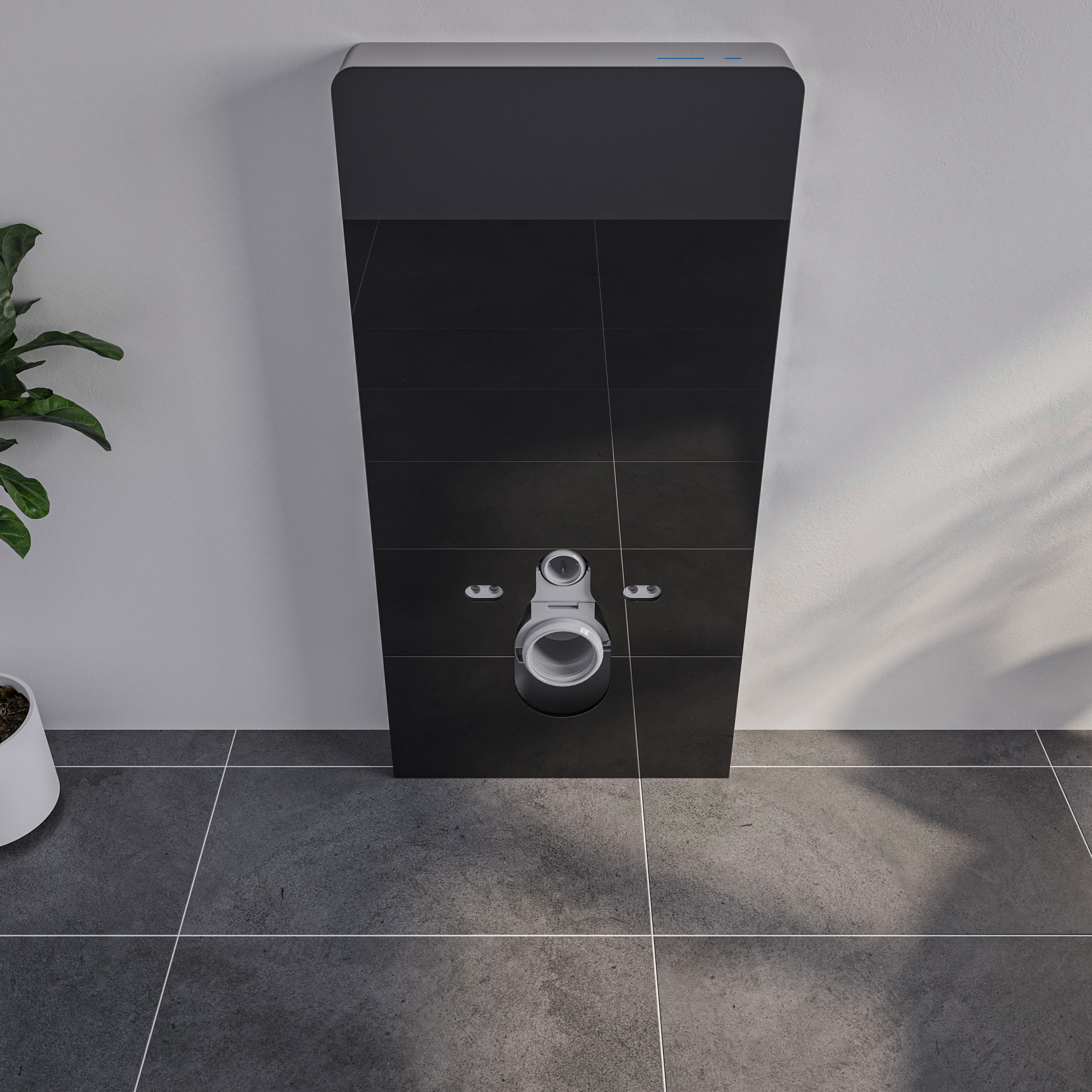 Modulo sanitario 805S con sensore per WC sospeso - Nero 16713