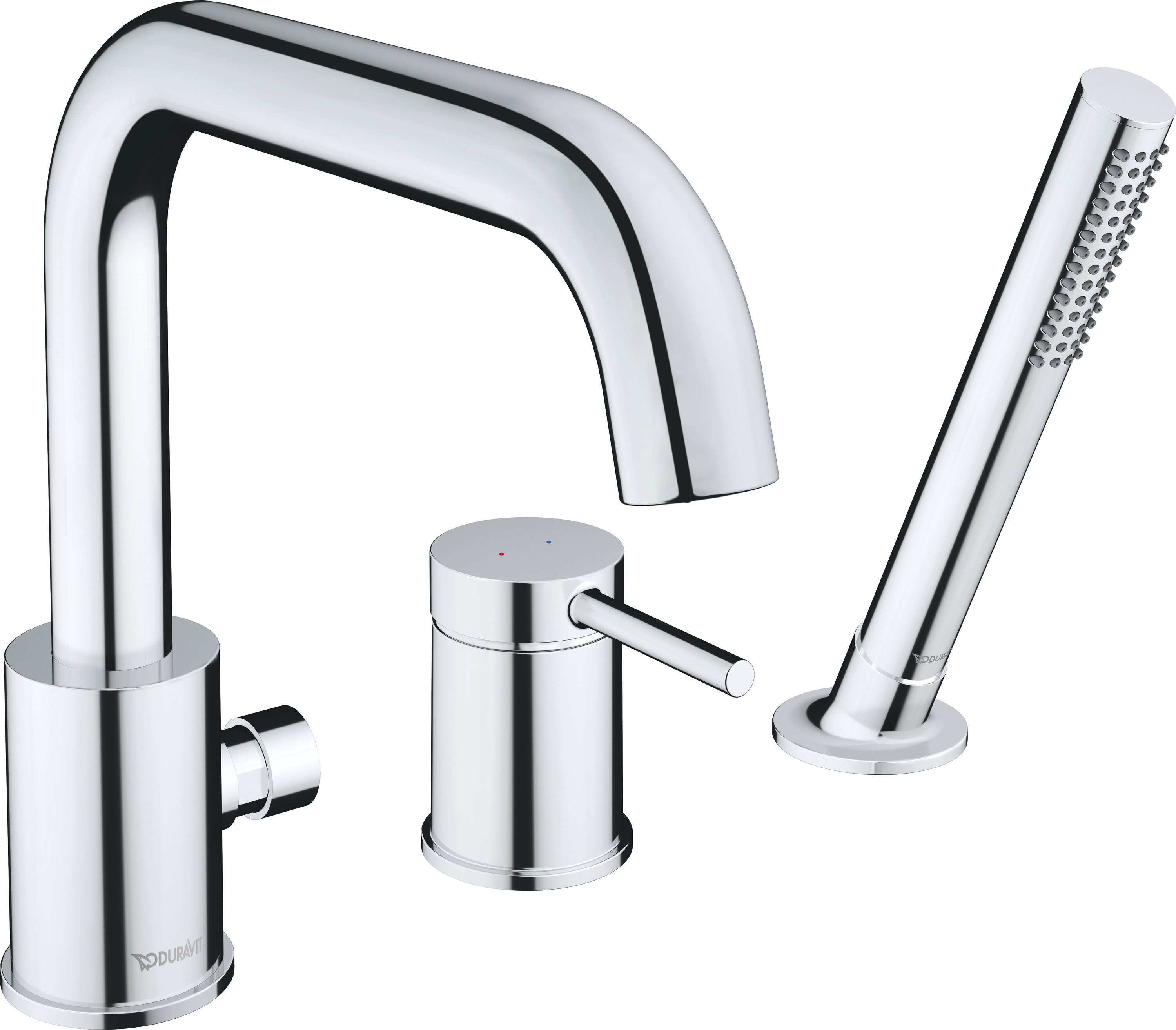 Duravit Circle 3-gats badmengkraan hoogglans chroom