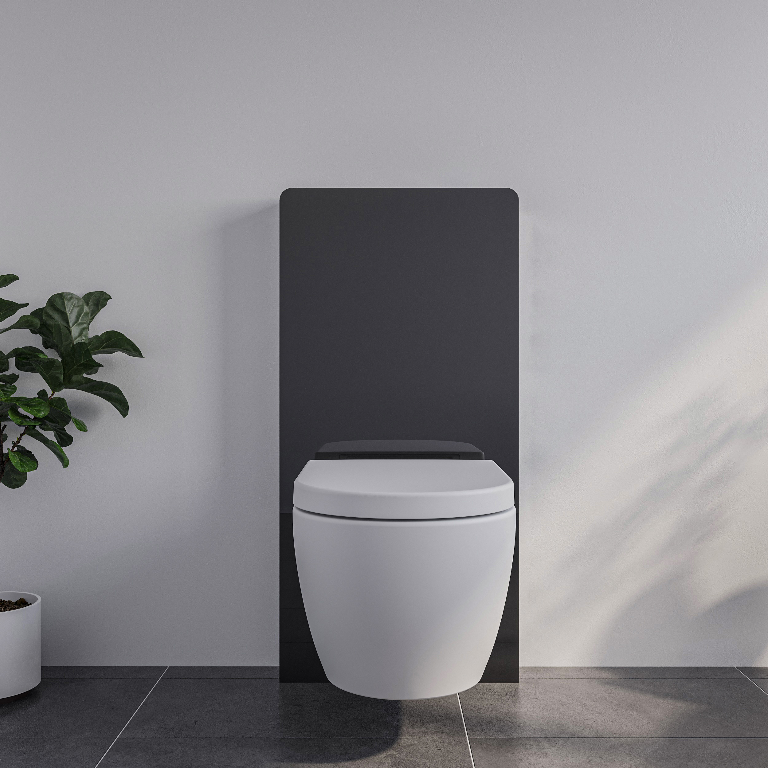 Modulo sanitario 805S con sensore per WC sospeso - Nero 16713