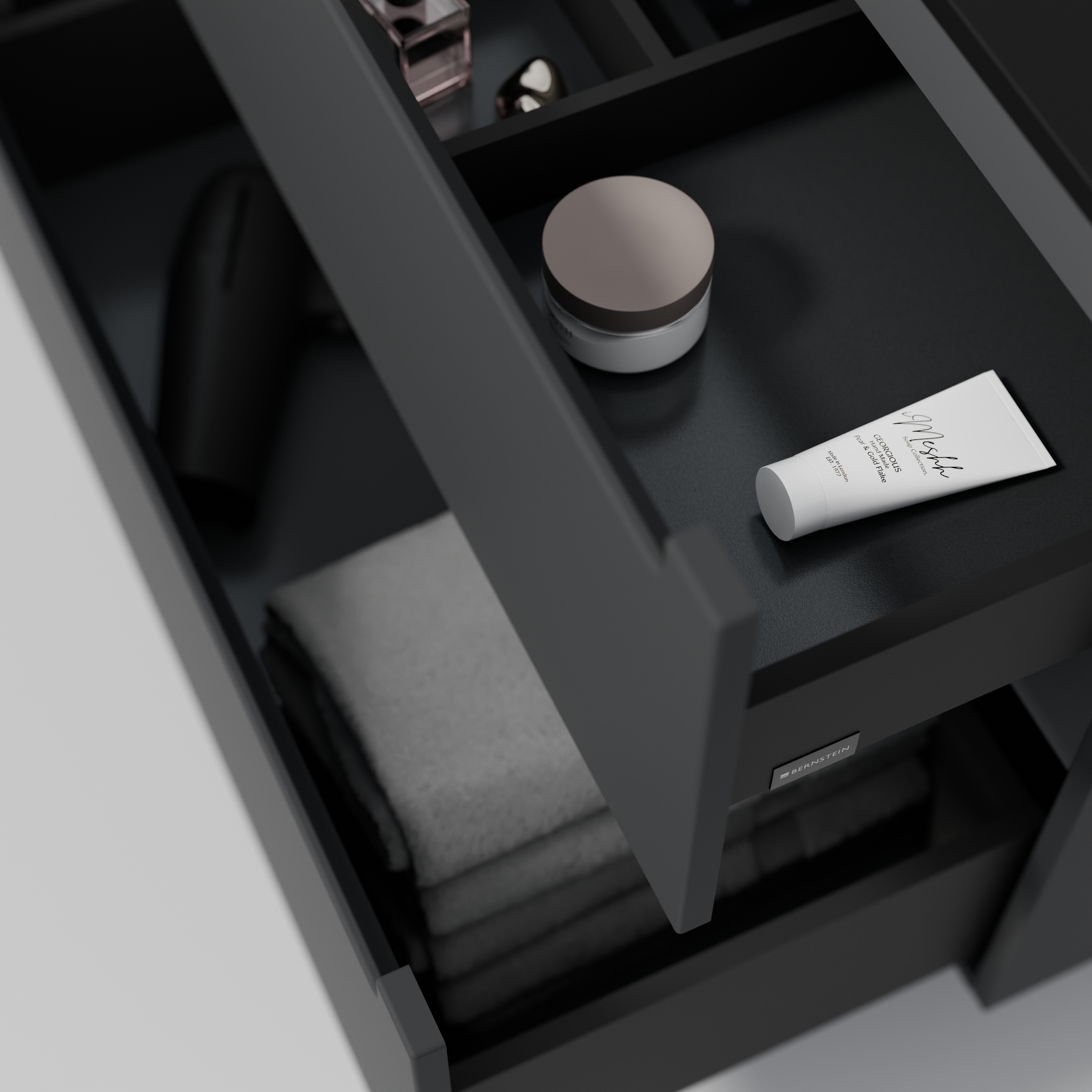 Vanity unit VIREO 80 cm with washbasin black - colour selectable 165938