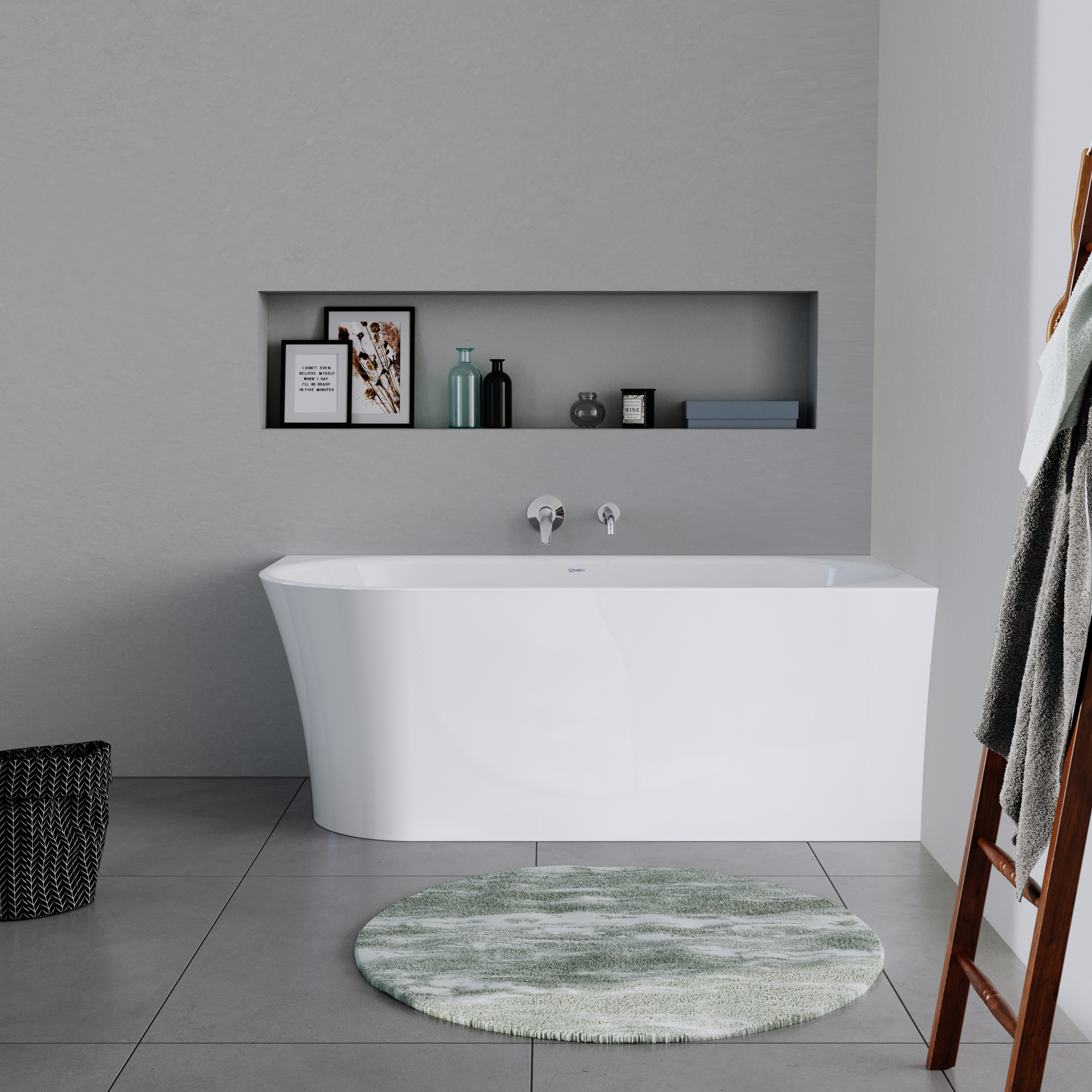 Duravit DuraDelfi Corner Bathtub (Right Corner), made of Acrylic – Size selectable
