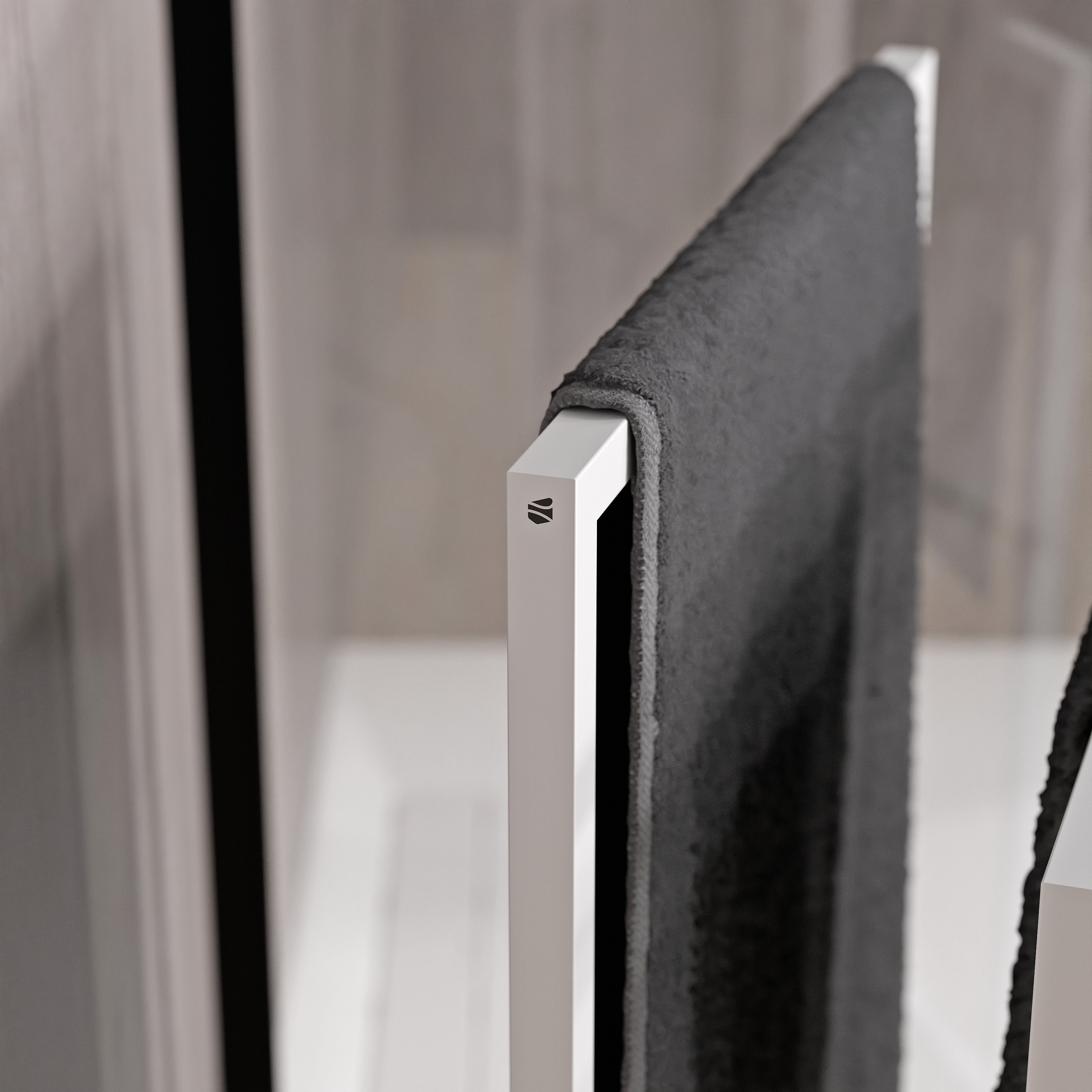 Towel rack OLA - Steel - 50 x 21 x 82 cm - Square Towel rack OLA - Steel - 50 x 21 x 82 cm - Square