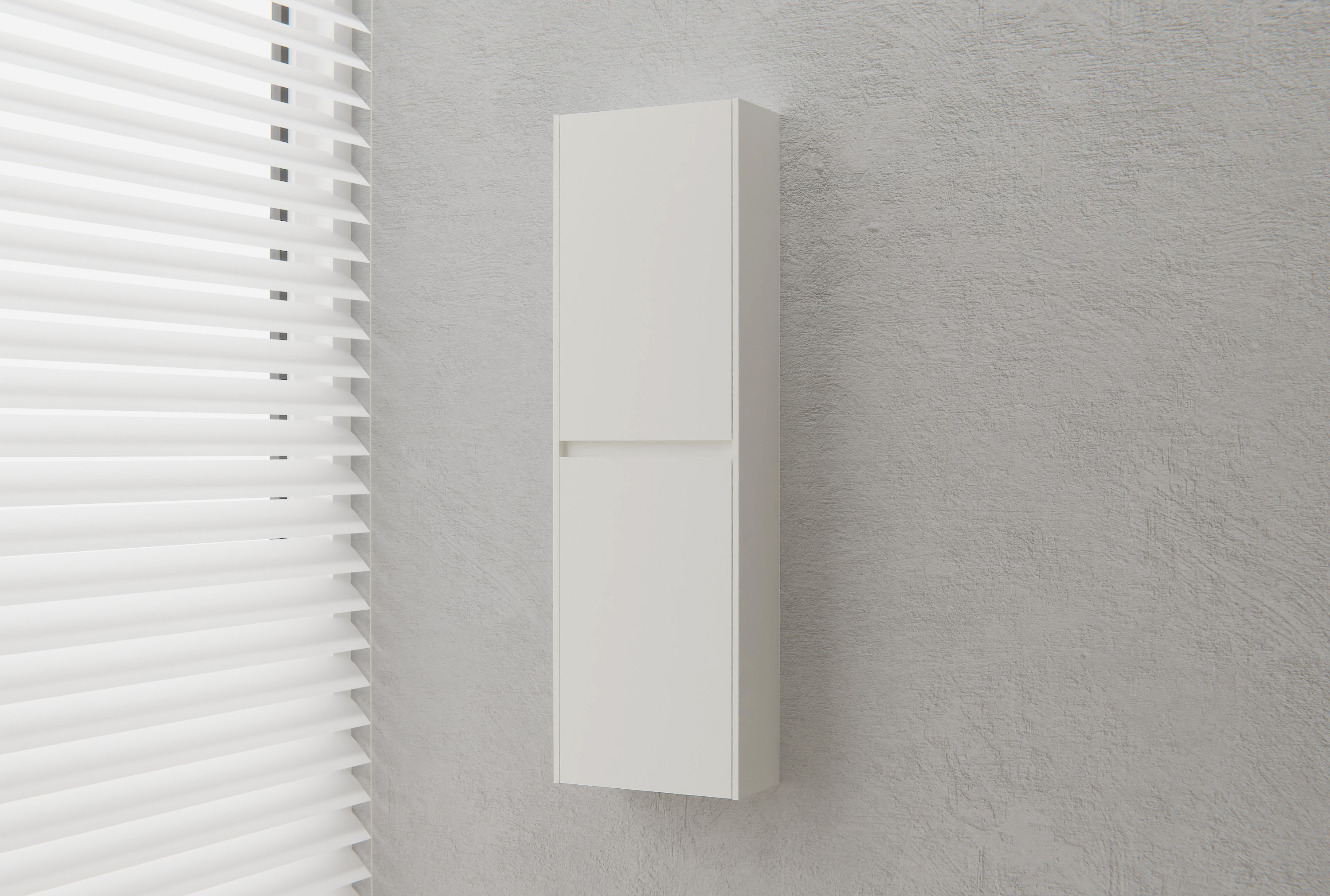 Badkamerkast hoge kast TLB - 100 x 30 x 15 cm - Wit glanzend