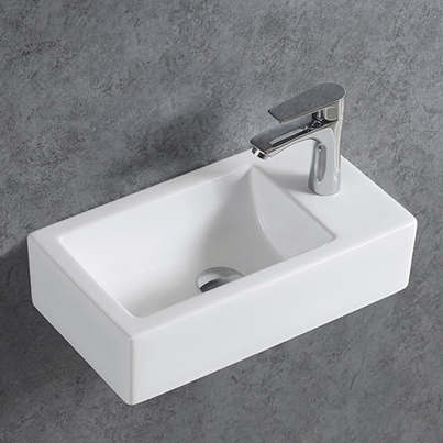 Handfat KW302 i blank vit sanitetskeramik - 45,5 x 25 x 12 cm