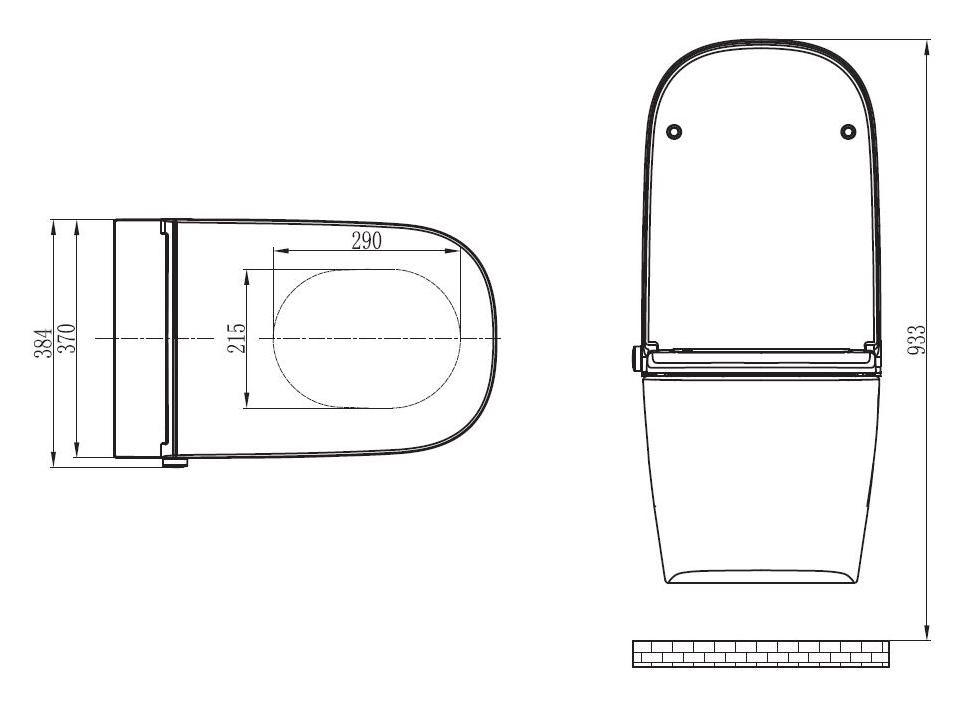 WC complete package 26: SHOWER WC PRO+ 1104 - With soft-close seat & pre-wall element G3004A WC complete package 26: SHOWER WC PRO+ 1104 - With soft-close seat & pre-wall element G3004A