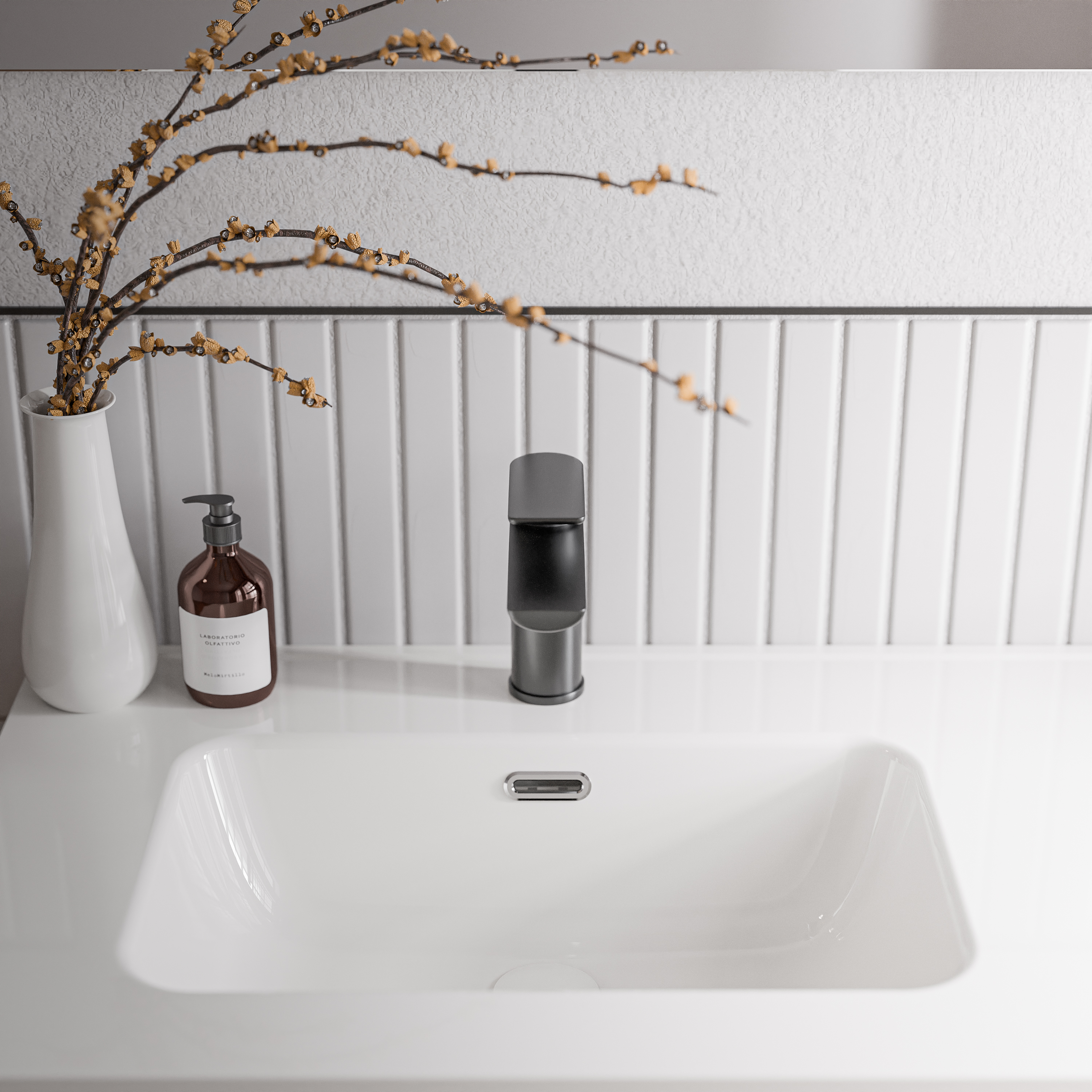 Vanity unit AVA 100 cm with ceramic washbasin - colour selectable 166513,166515,166517,166519