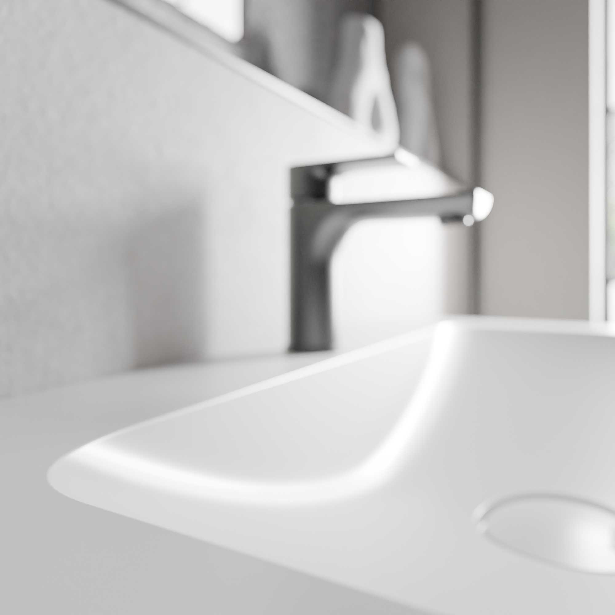 Mobiletto AVA 80 cm con lavabo in mineralguss CREAM - colore selezionabile Mobiletto AVA 80 cm con lavabo in mineralguss CREAM - colore selezionabile