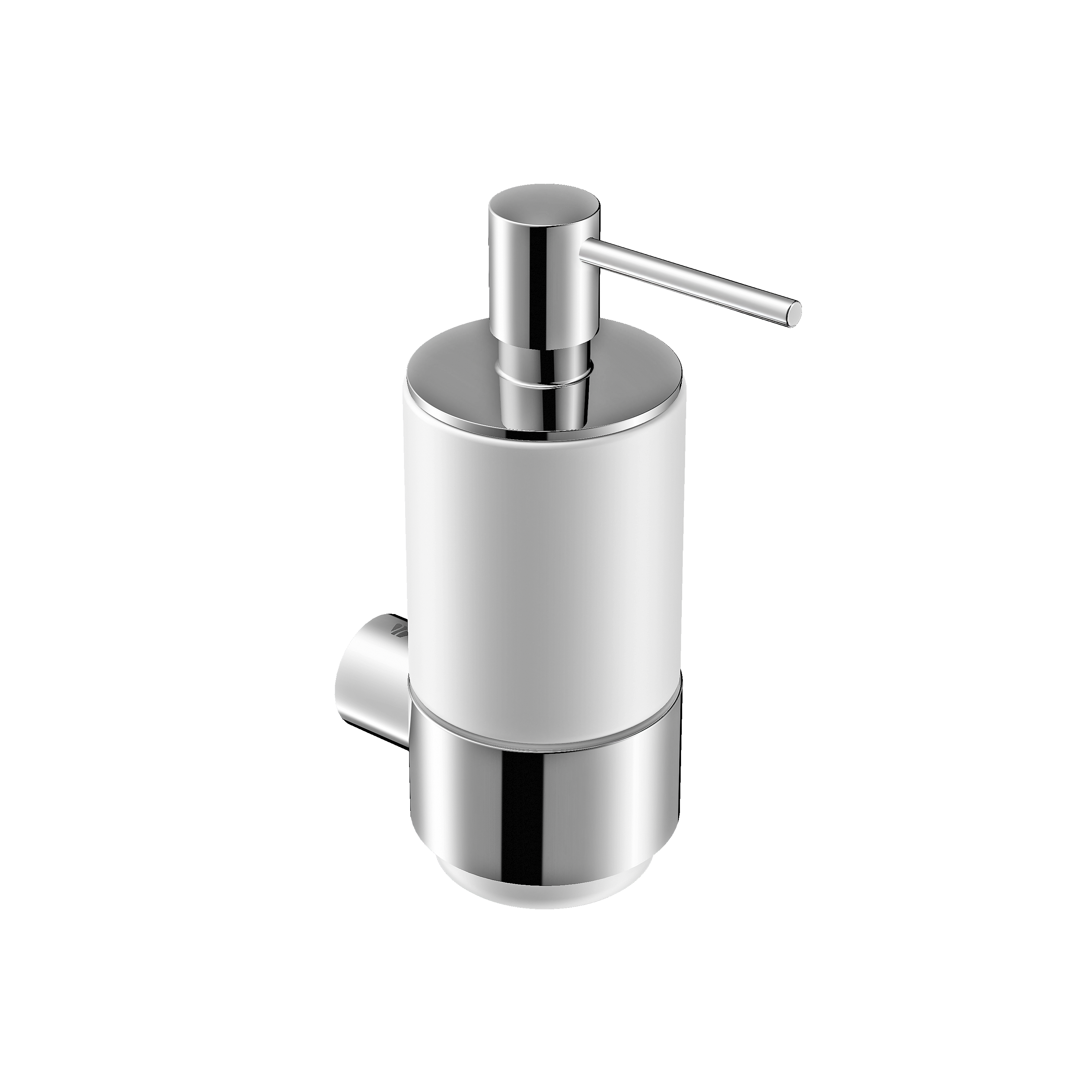 Soap dispenser OLA - Ceramic / Stainless steel - approx. 7 x 9.5 cm Soap dispenser OLA - Ceramic / Stainless steel - approx. 7 x 9.5 cm