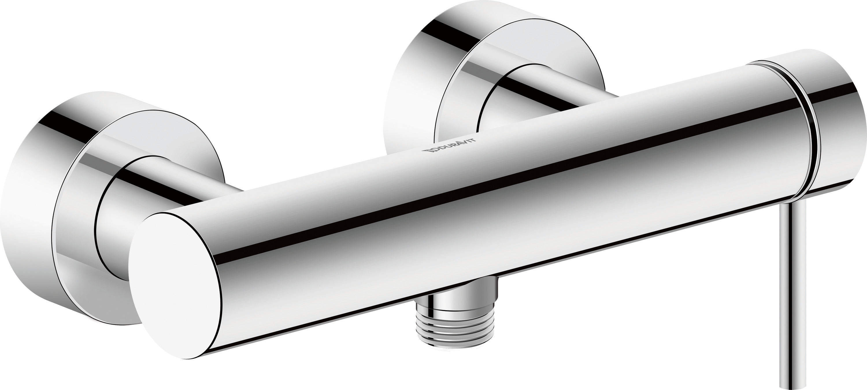 Duravit Circle ettgrepps duschblandare utanpåliggande, krom blank