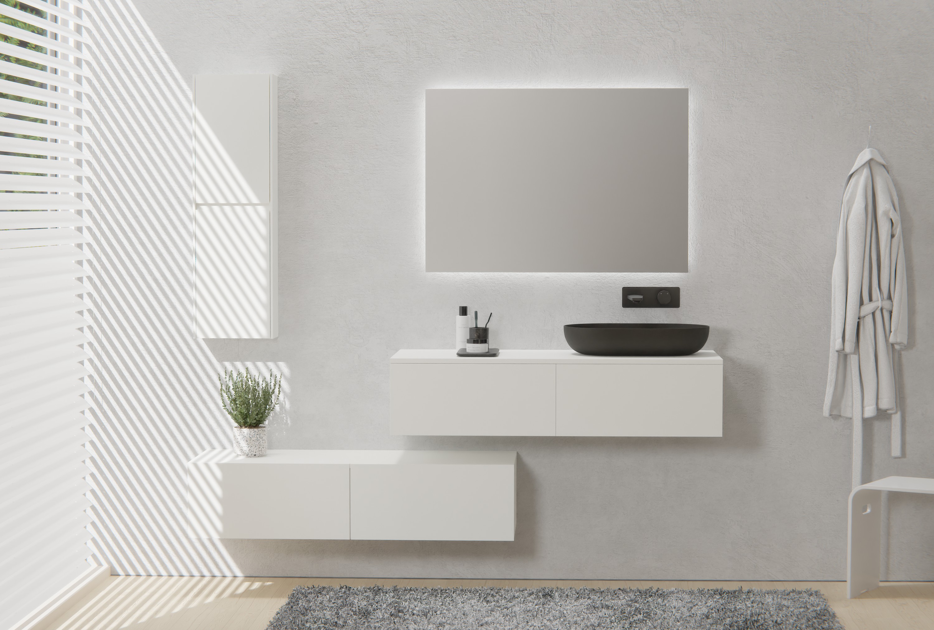 Móvel de toucador TLB 120-48 - MDF pré-montado - 120 x 48 x 28 cm Móvel de toucador TLB 120-48 - MDF pré-montado - 120 x 48 x 28 cm