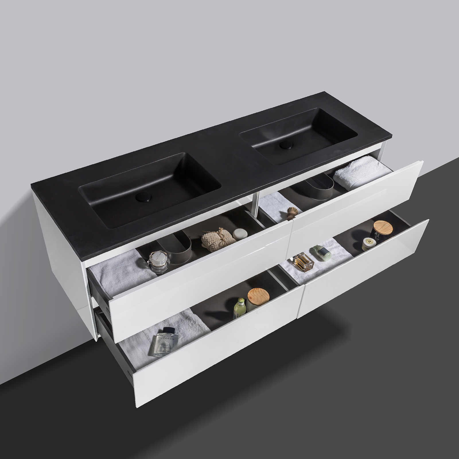 Conjunto de móveis de casa de banho EDGE 1500 com lavatório - cor seleccionável Conjunto de móveis de casa de banho EDGE 1500 com lavatório - cor seleccionável