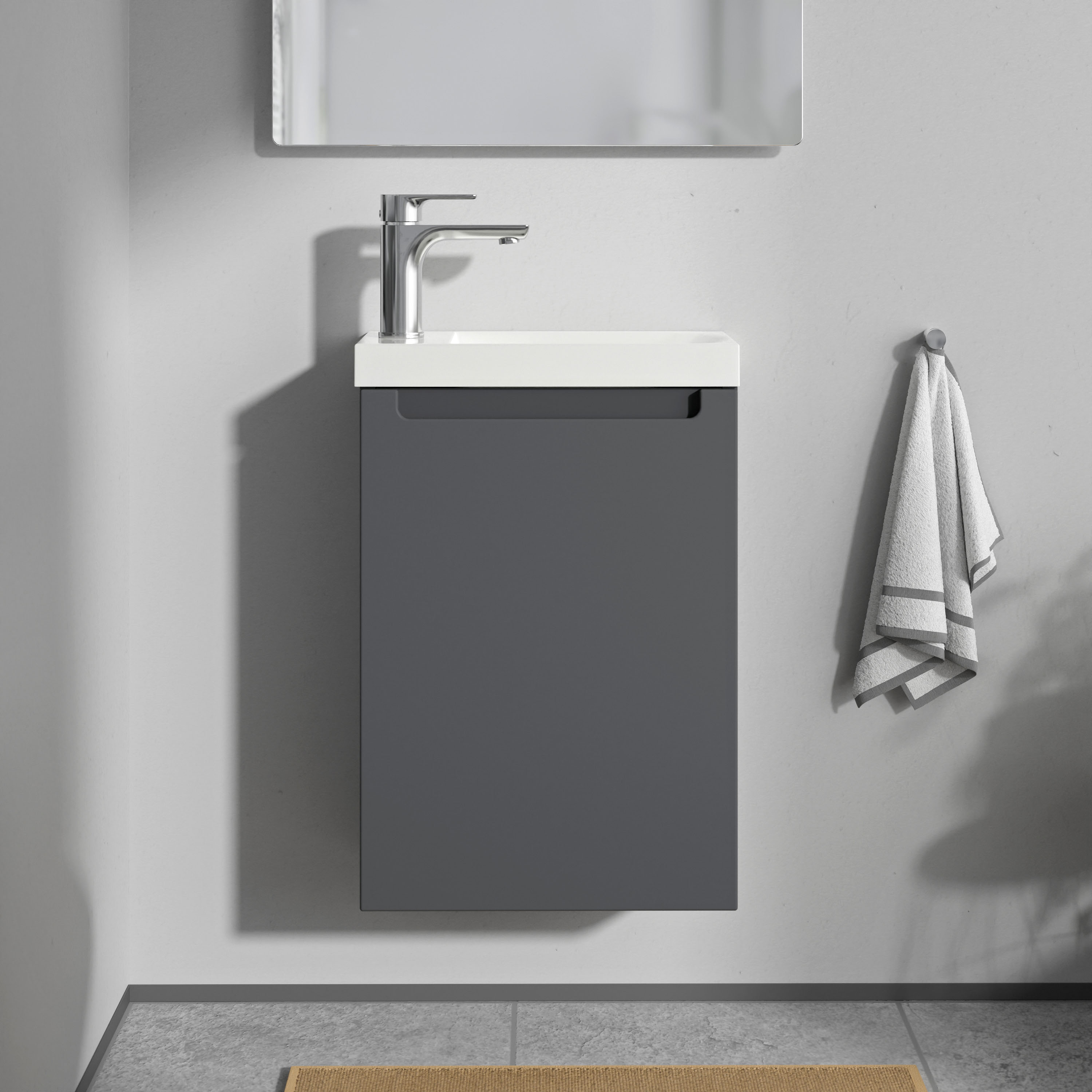 Móvel de casa de banho VIREO 40cm com lavatório branco - cor selecionável Móvel de casa de banho VIREO 40cm com lavatório branco - cor selecionável
