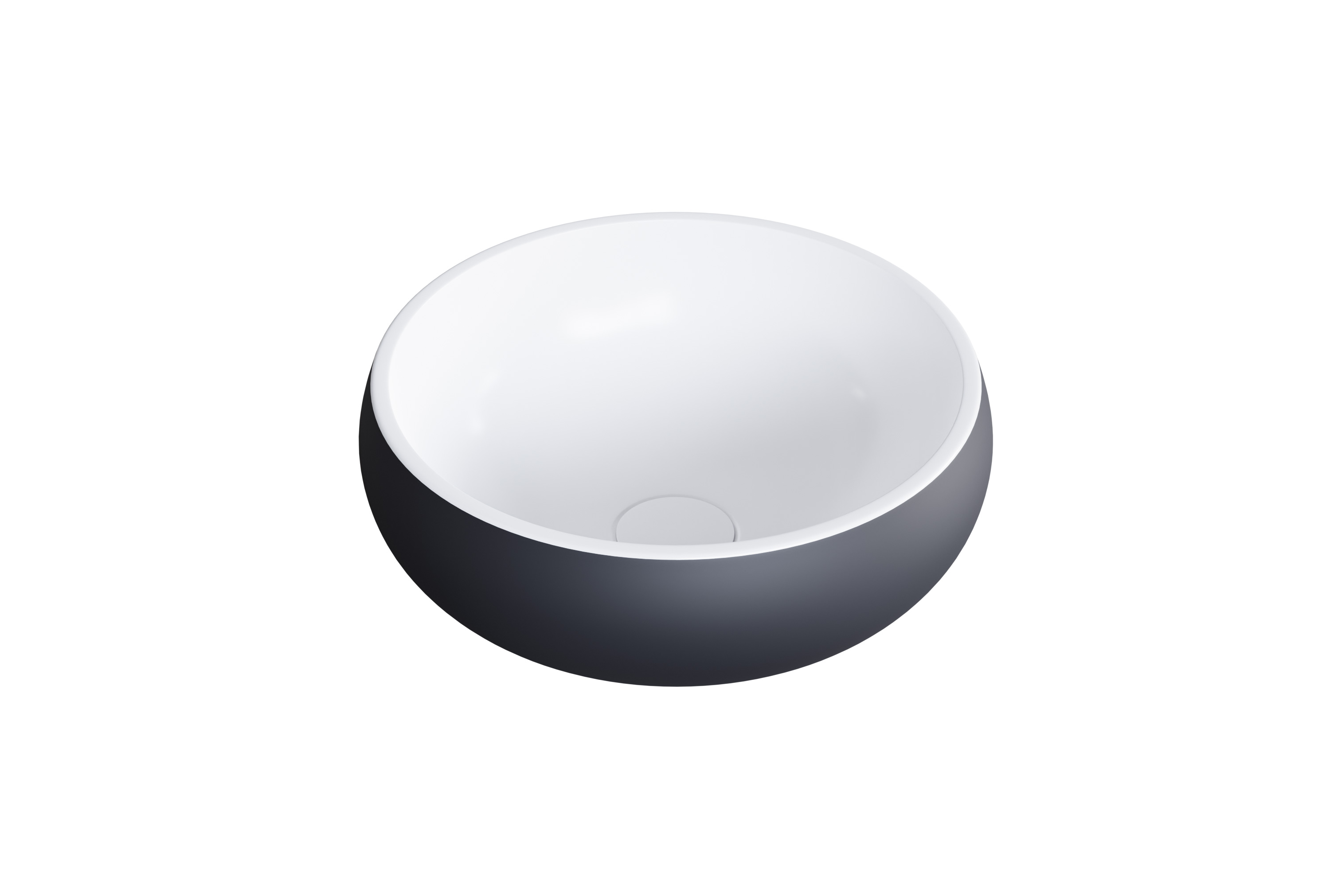 Lavabo da appoggio NT8559 - Fusione minerale opaca - Ø 36 cm