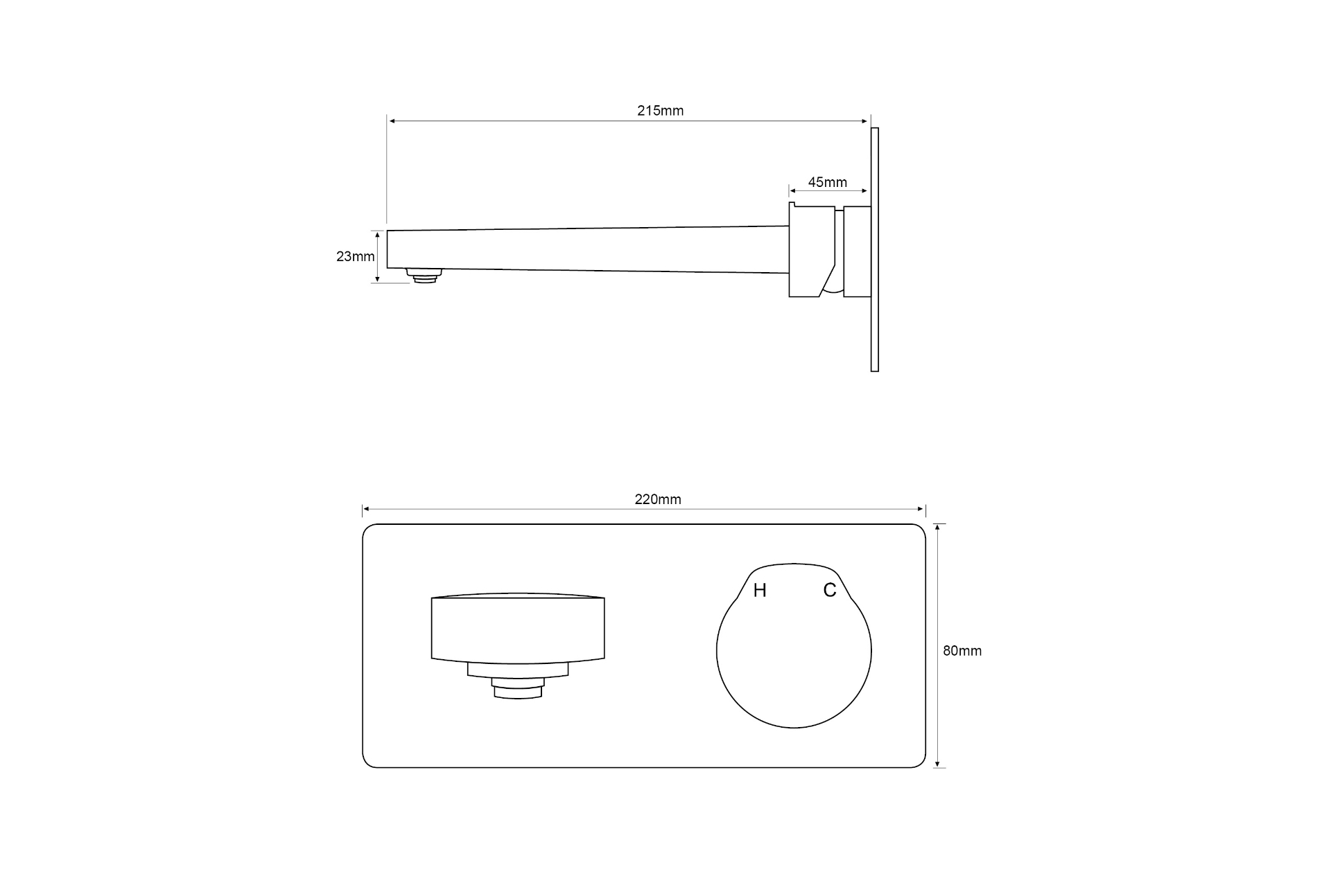 Grifo de lavabo de diseño XELO para encastrar - Incluye cuerpo base oculto - Color seleccionable Grifo de lavabo de diseño XELO para encastrar - Incluye cuerpo base oculto - Color seleccionable