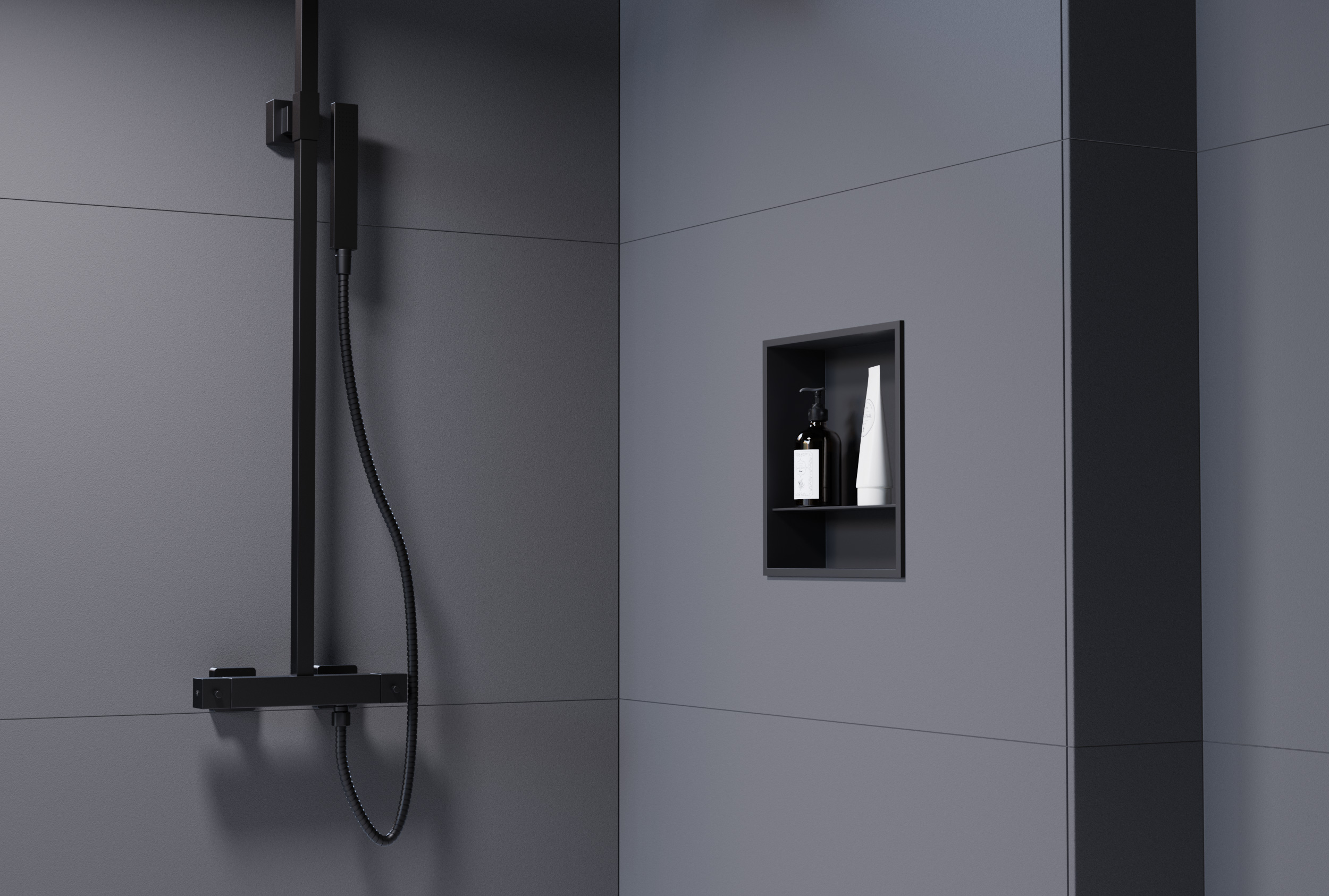Nicchia da parete in acciaio inox con ripiano portaoggetti NT303010X - 30 x 30 x 10 cm (L x A x P) - colore selezionabile Nicchia da parete in acciaio inox con ripiano portaoggetti NT303010X - 30 x 30 x 10 cm (L x A x P) - colore selezionabile