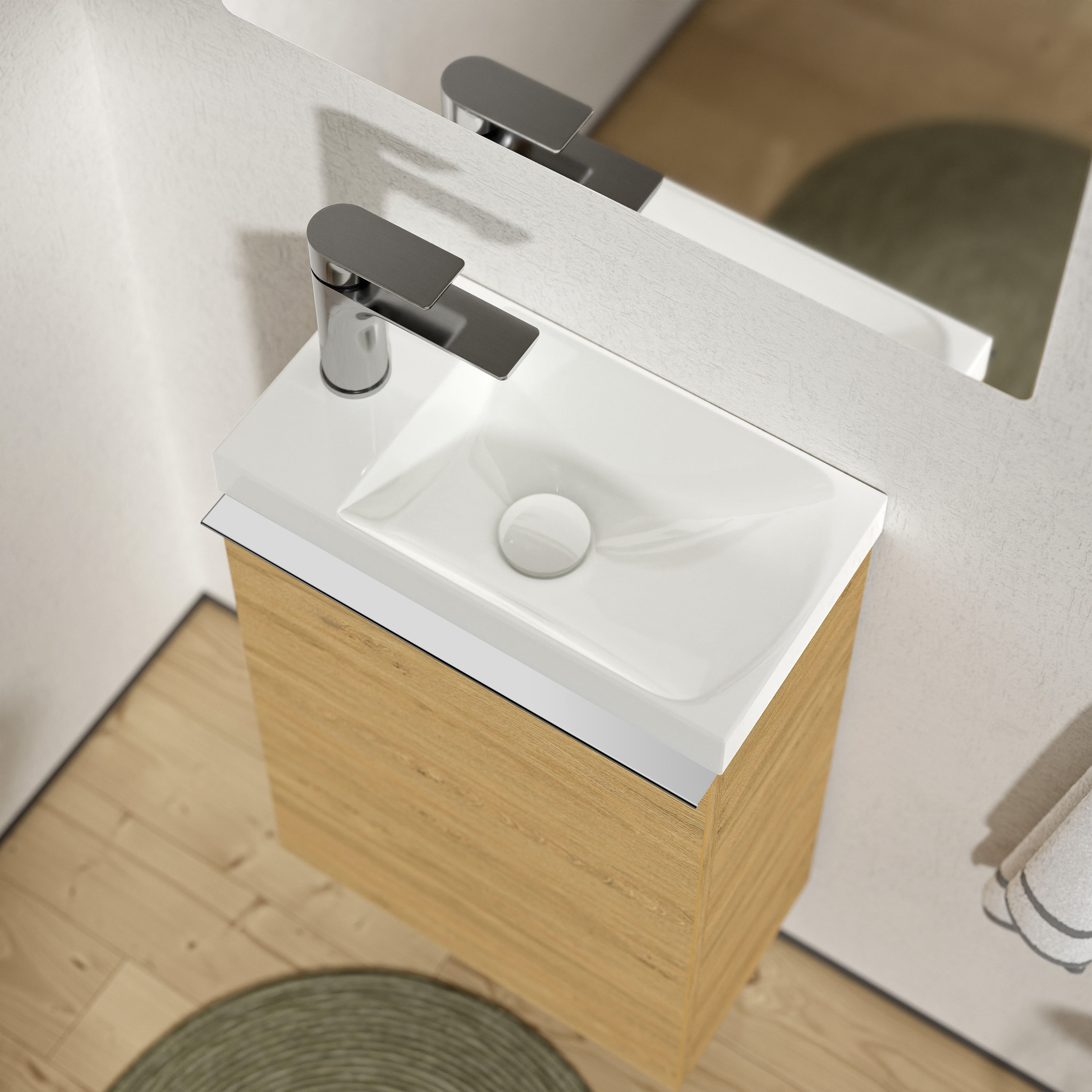 Móvel de casa de banho LAVOA 40 cm com lavatório - cor selecionável Móvel de casa de banho LAVOA 40 cm com lavatório - cor selecionável