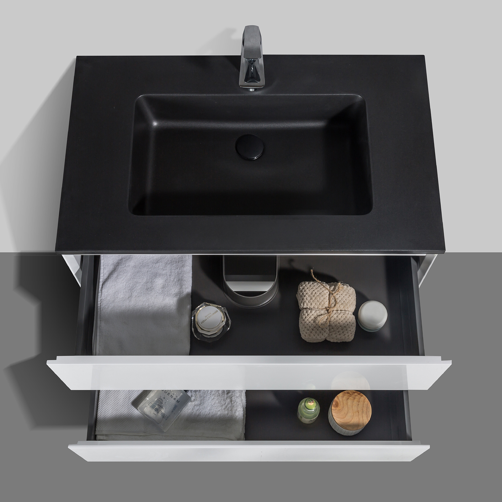 Conjunto de muebles de cuarto de baño EDGE 850 con lavabo - color a elegir Conjunto de muebles de cuarto de baño EDGE 850 con lavabo - color a elegir